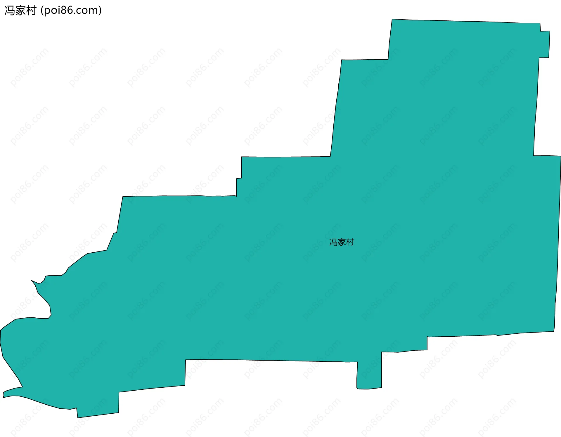 冯家村边界地图