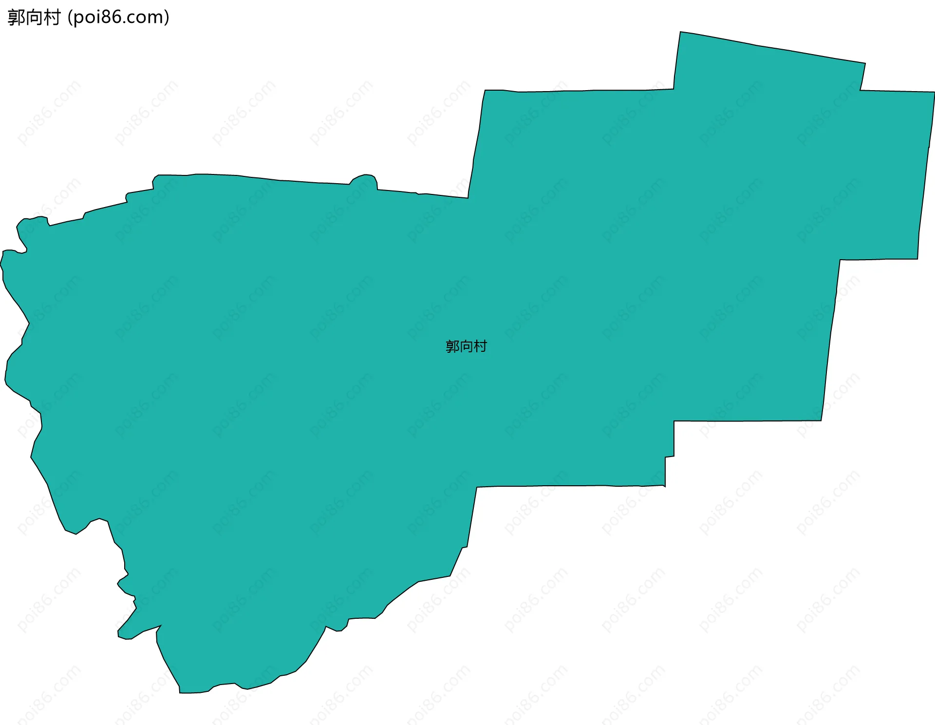 郭向村边界地图