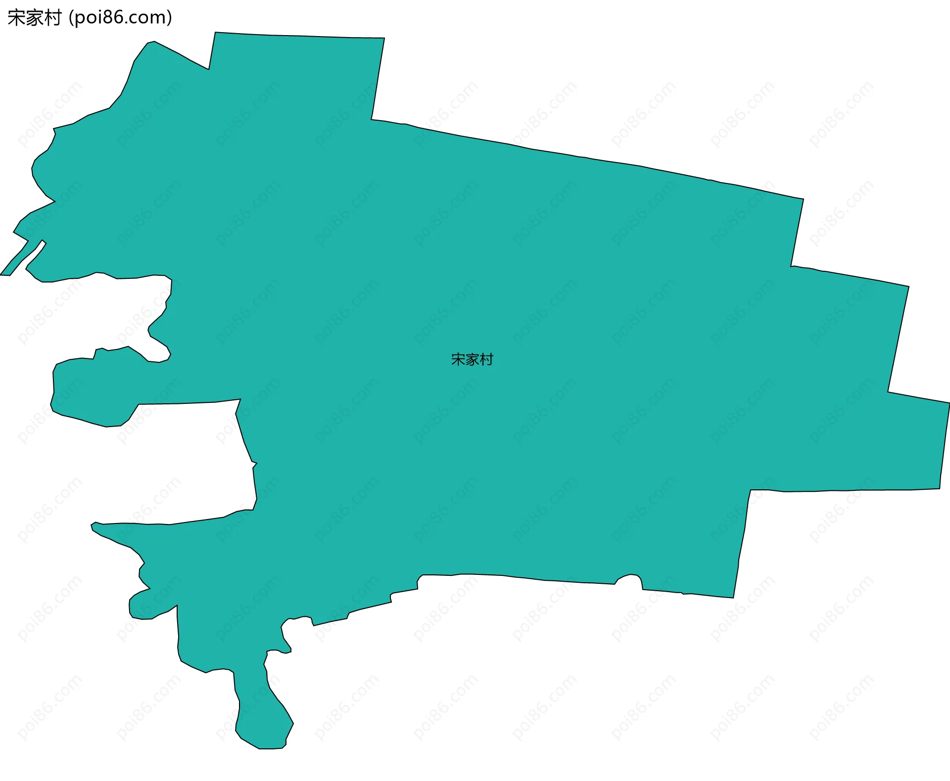 宋家村边界地图