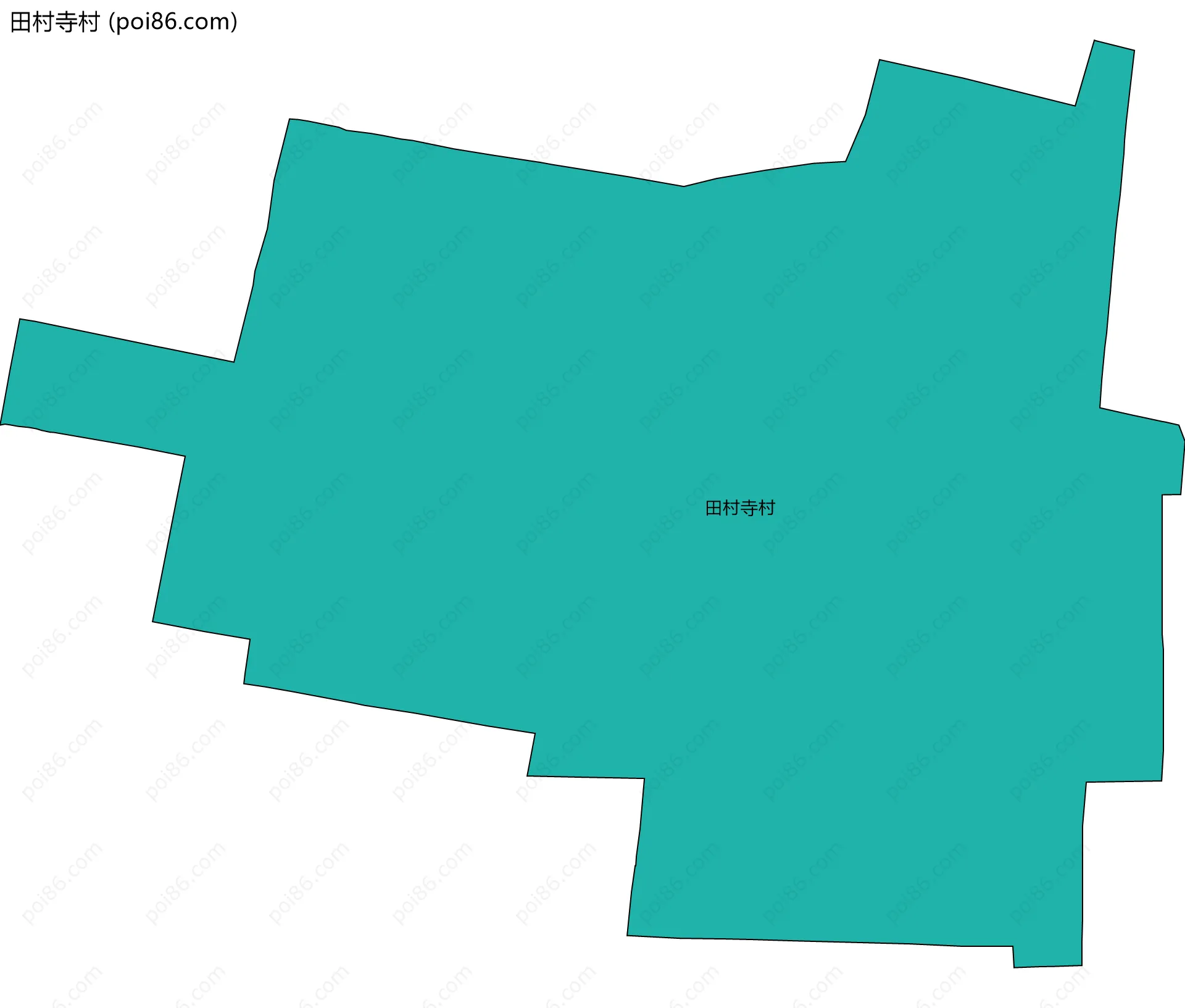 田村寺村边界地图