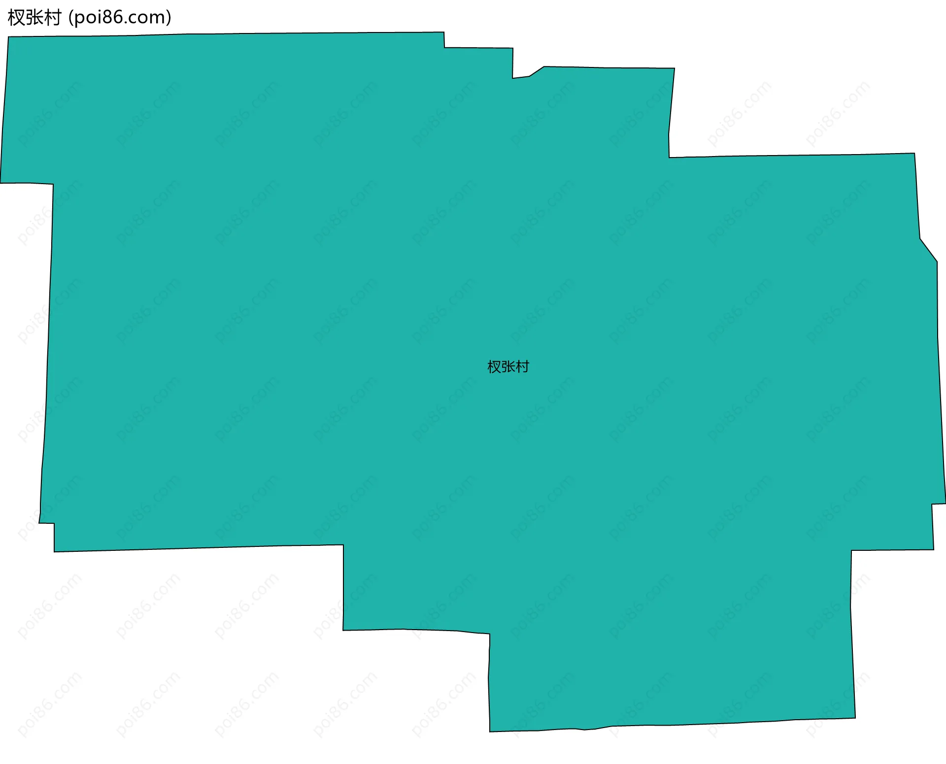杈张村边界地图