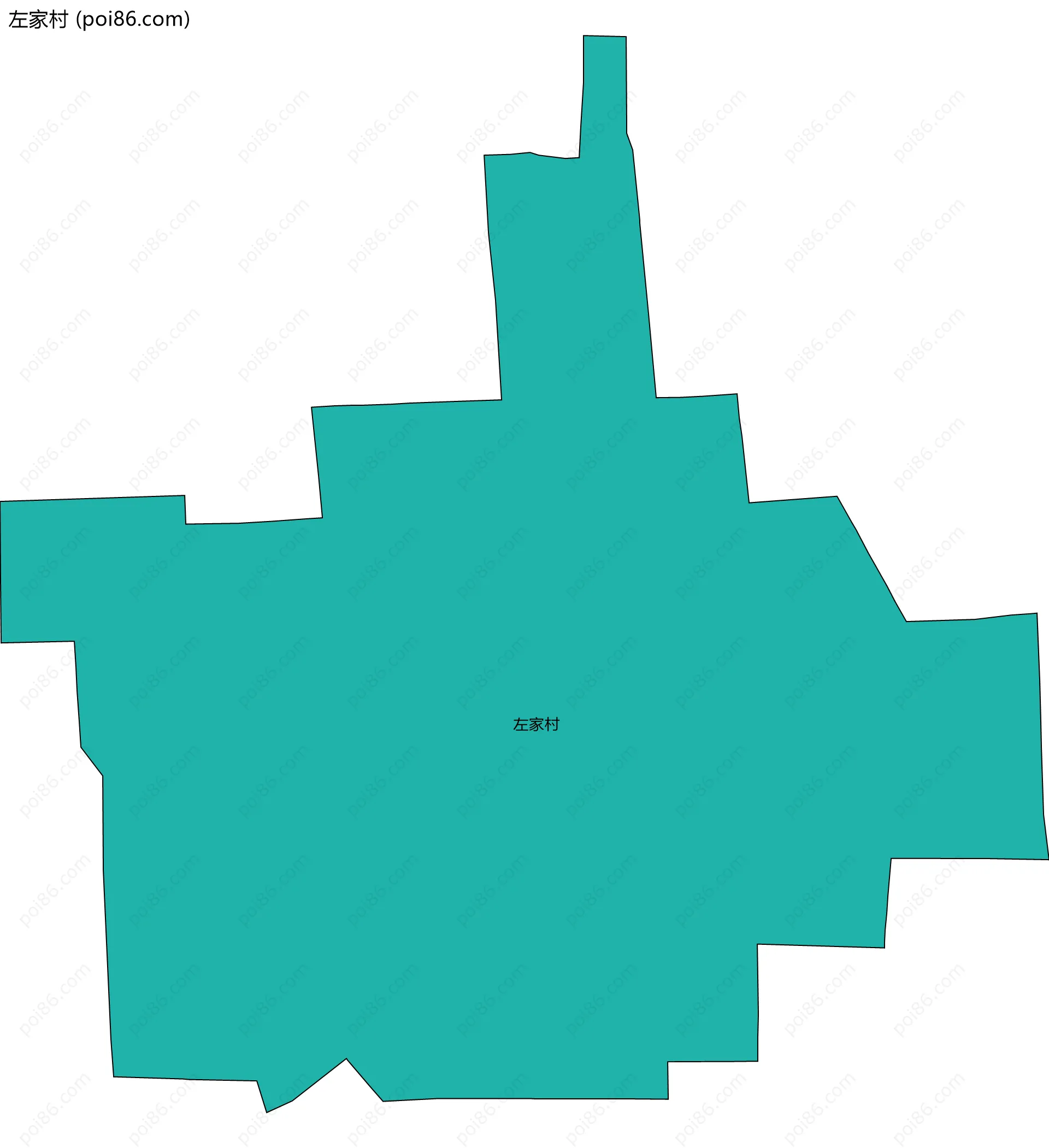 左家村边界地图