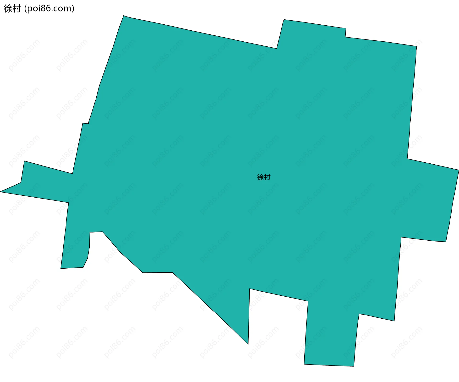 徐村边界地图