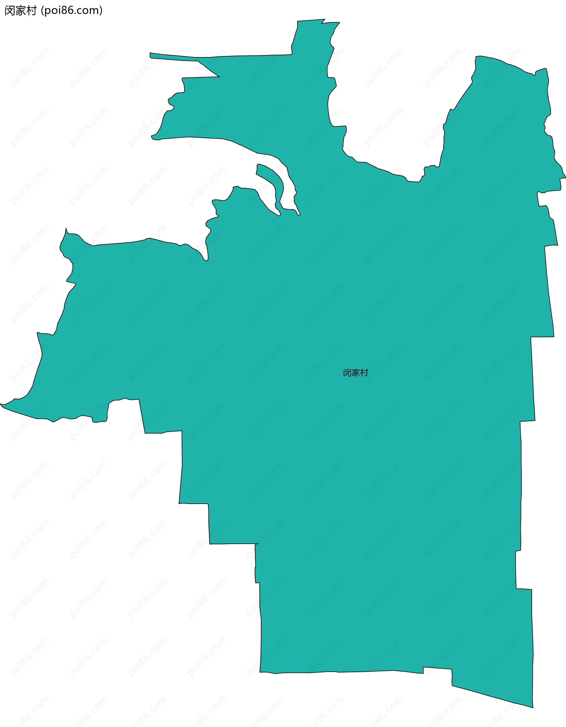 闵家村边界地图