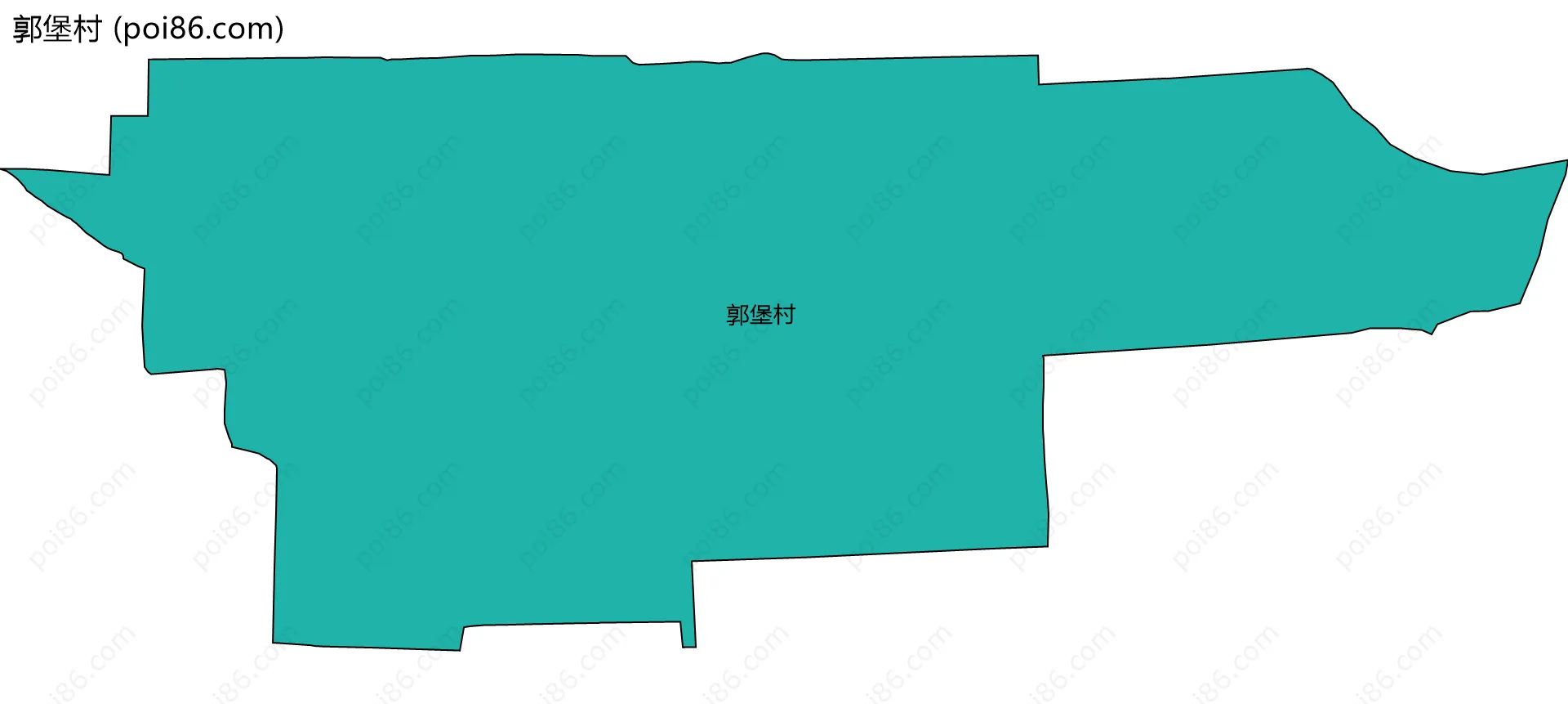 郭堡村边界地图