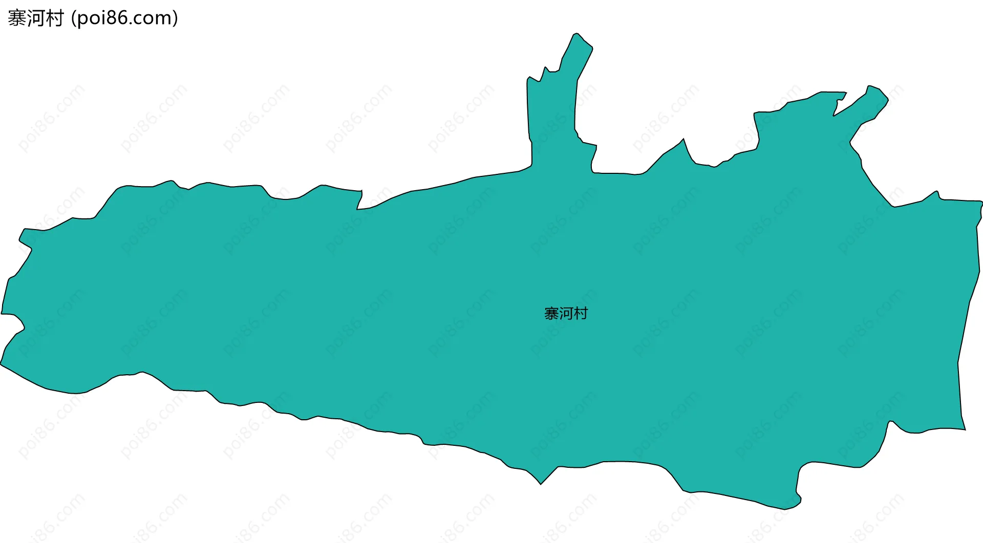 寨河村边界地图