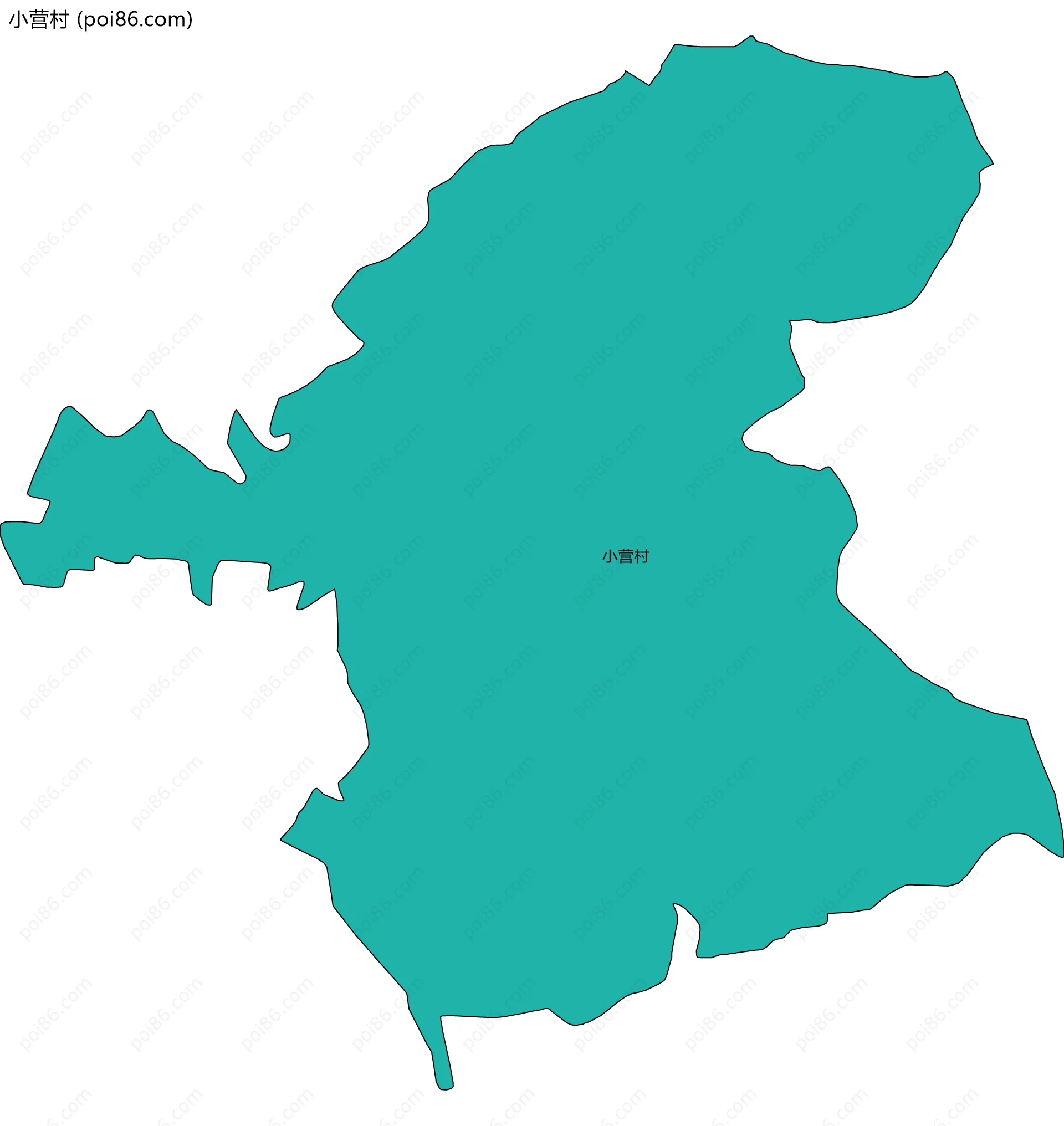 小营村边界地图