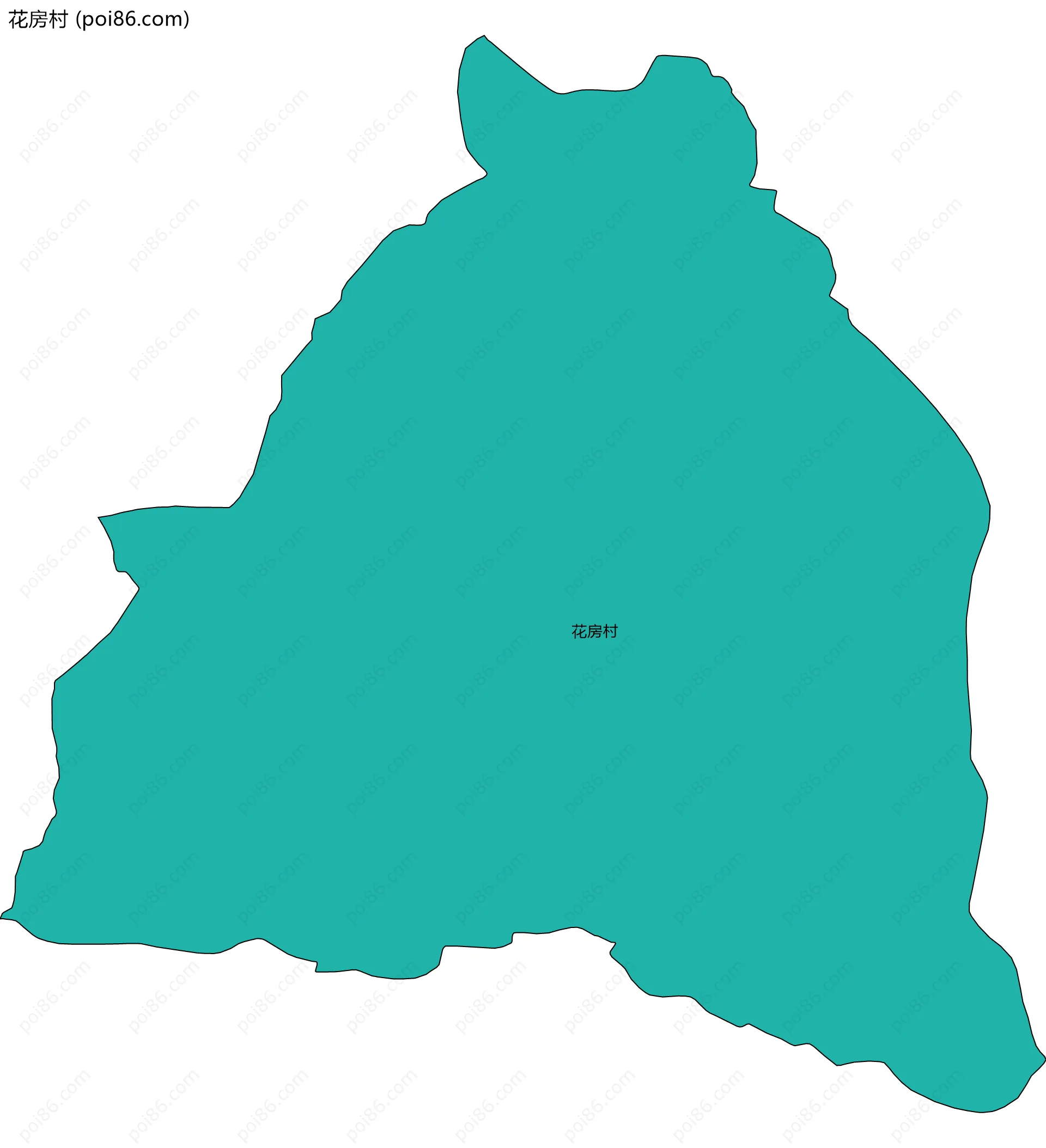 花房村边界地图