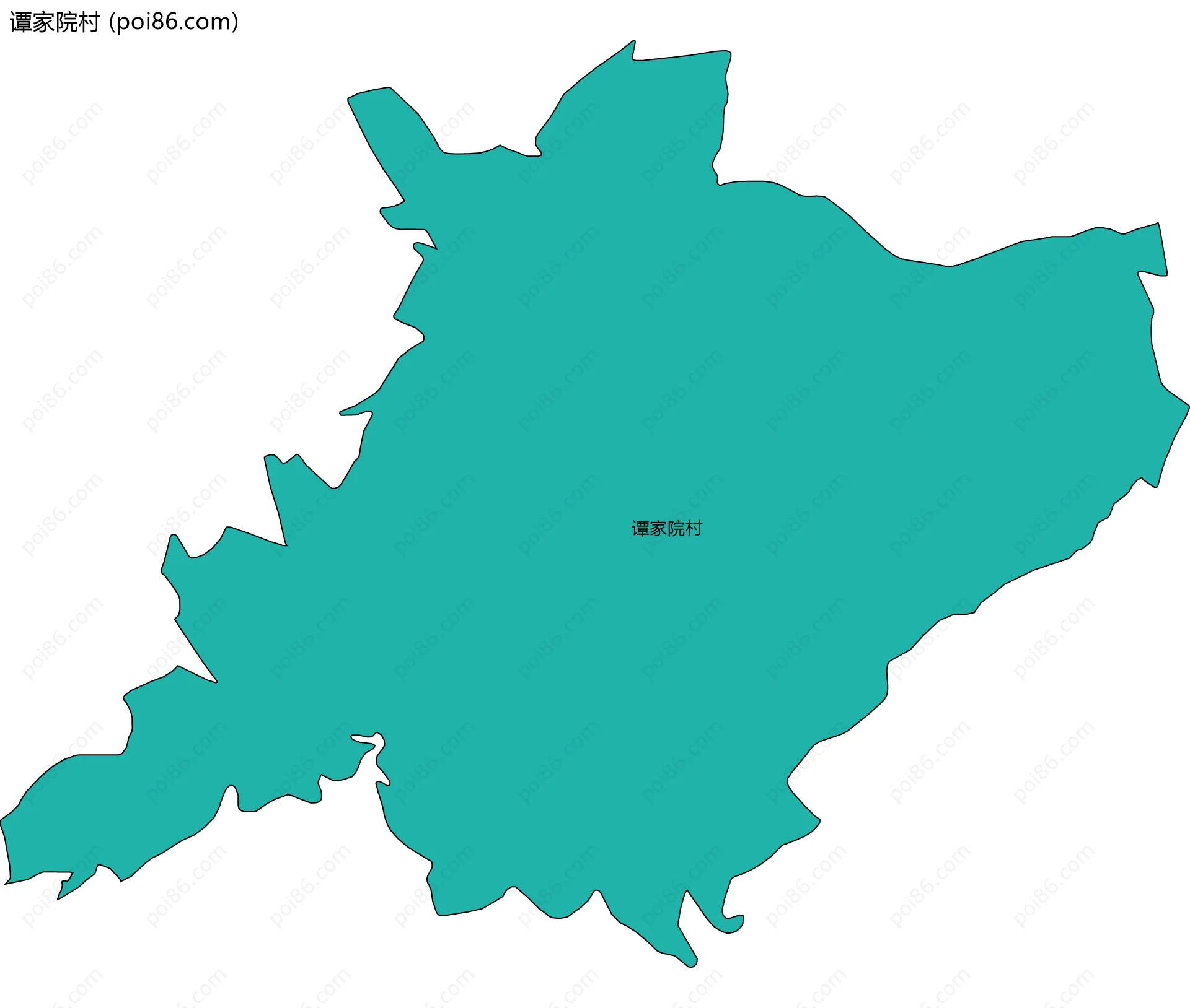 谭家院村边界地图