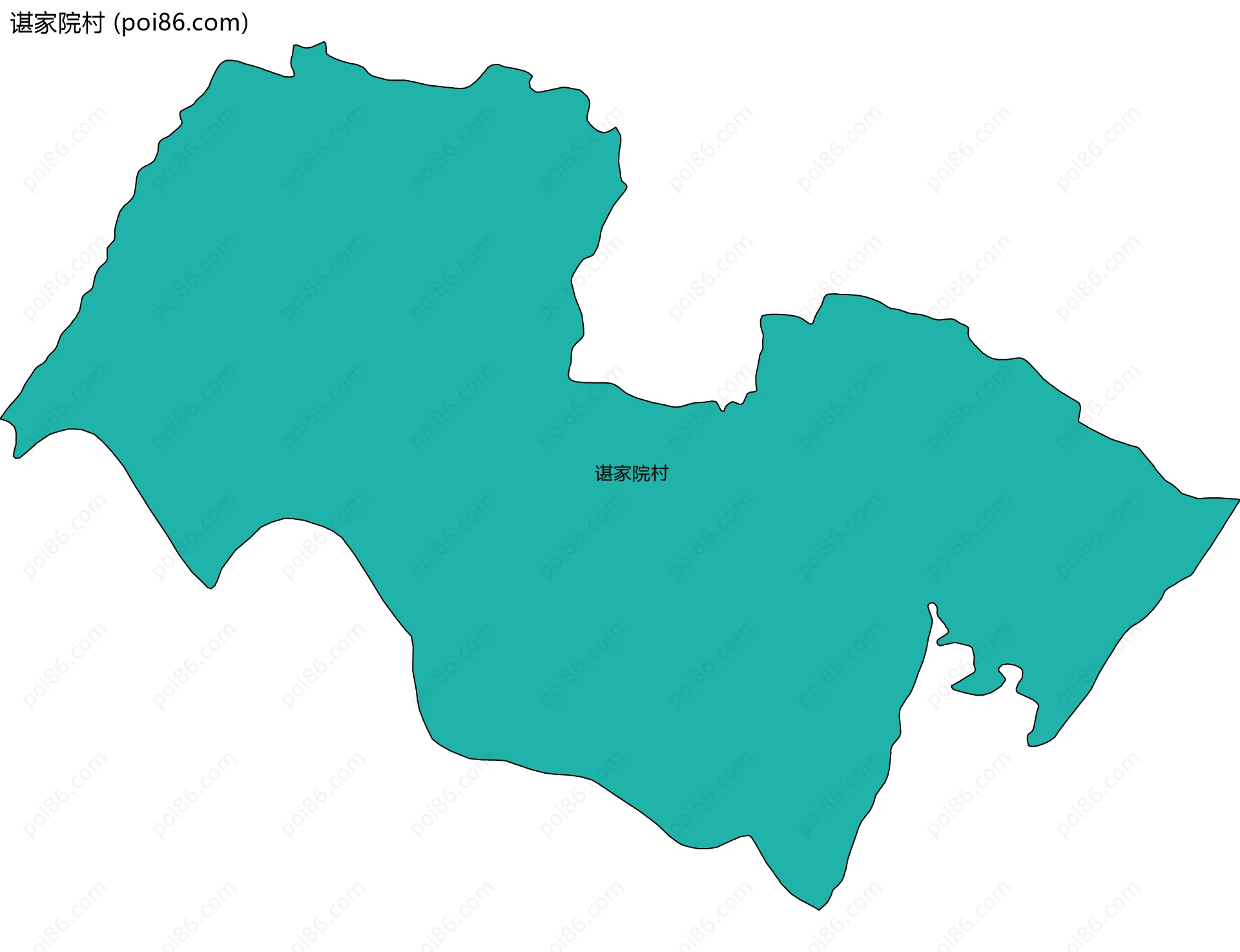 谌家院村边界地图