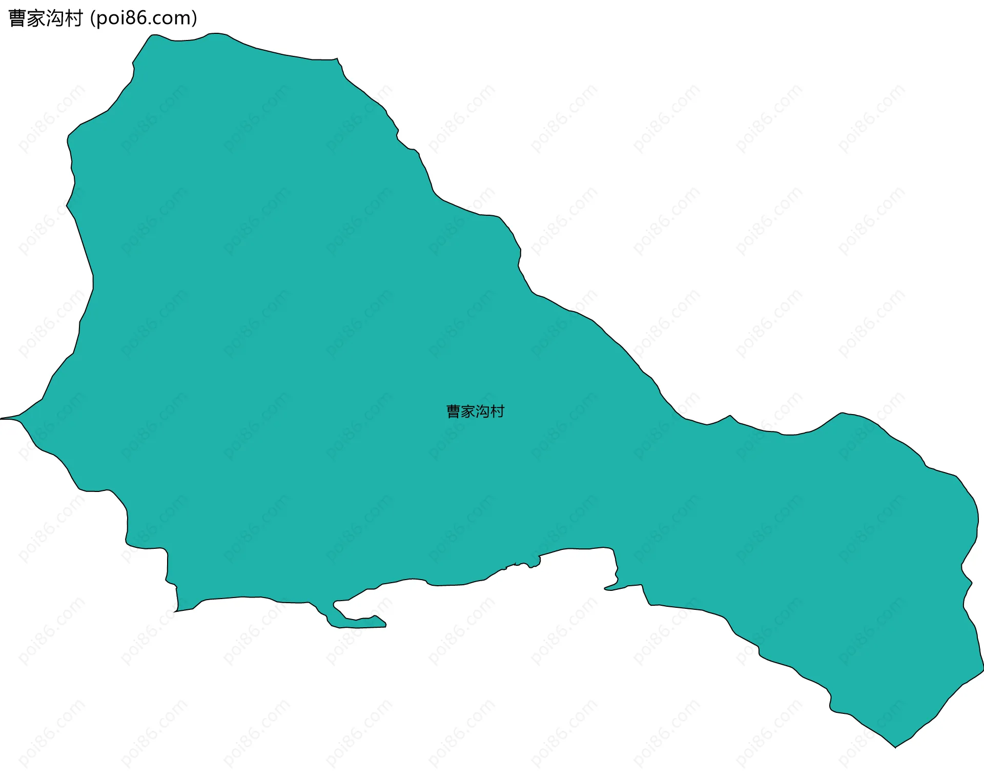 曹家沟村边界地图