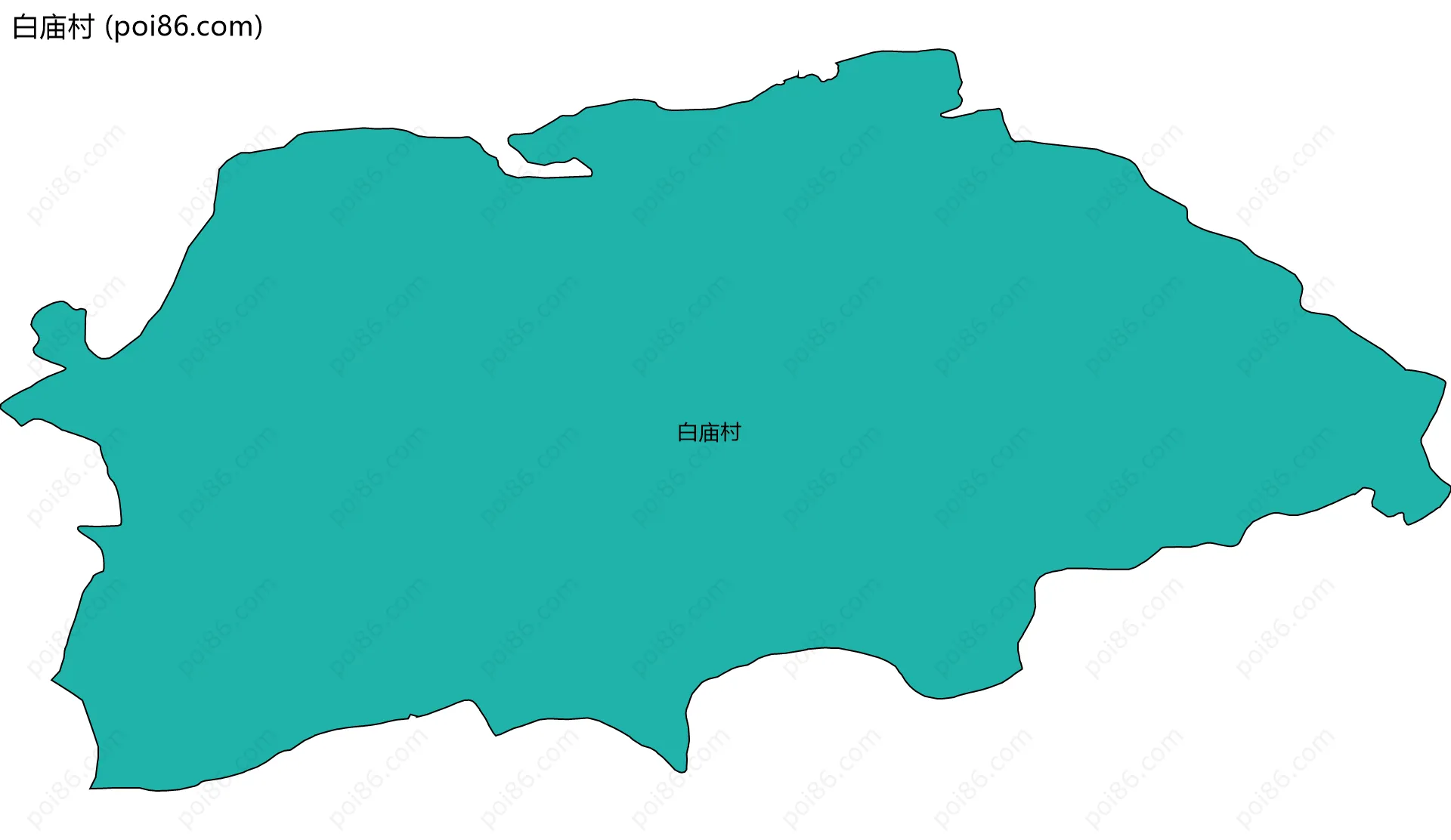 白庙村边界地图