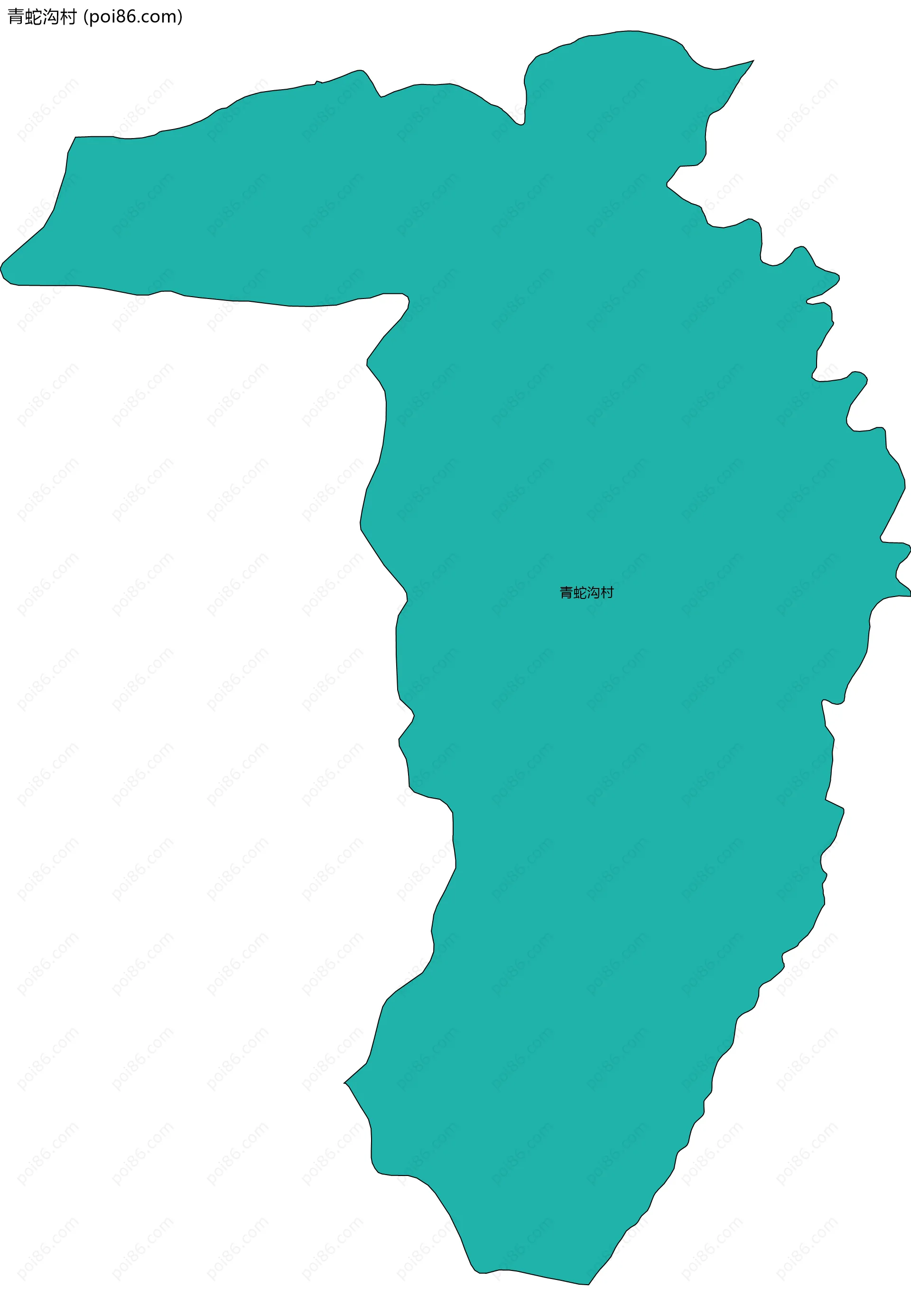 青蛇沟村边界地图