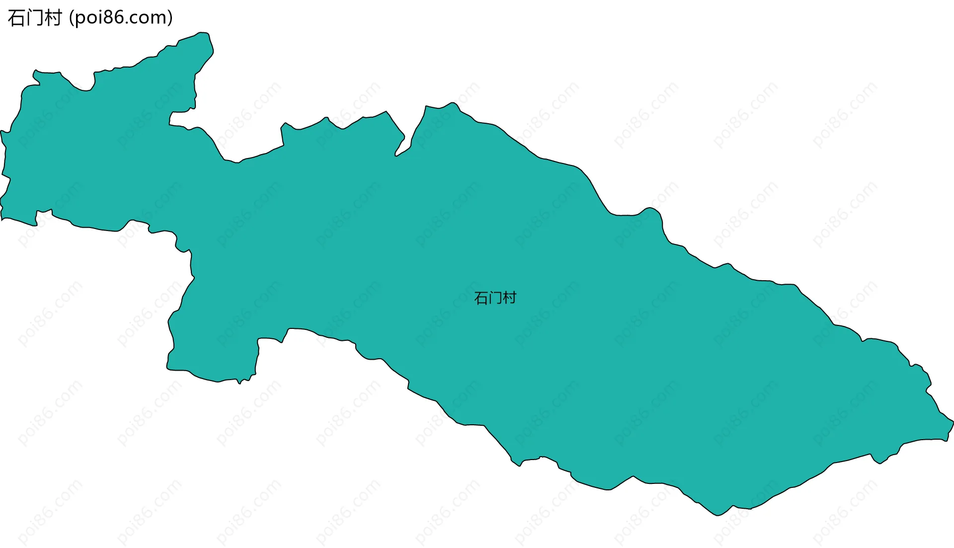 石门村边界地图