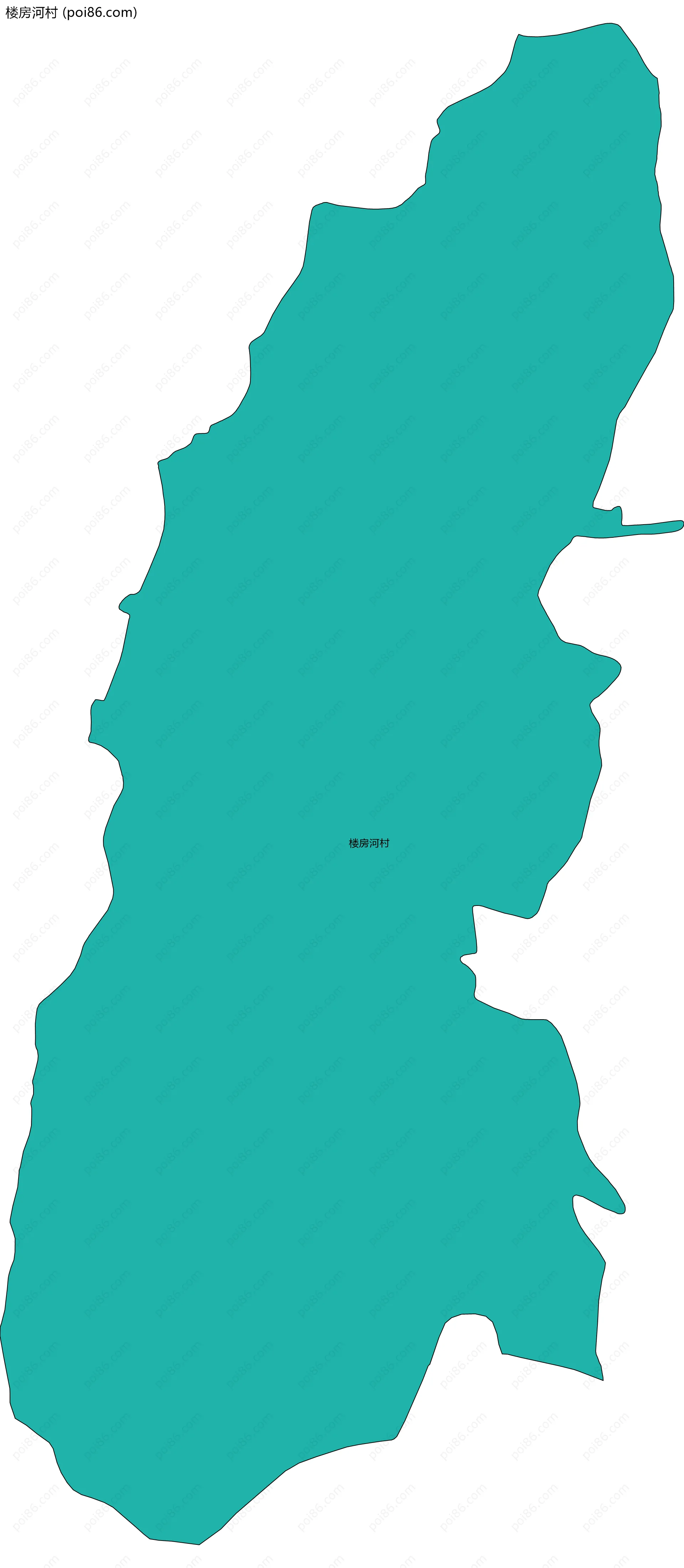 楼房河村边界地图