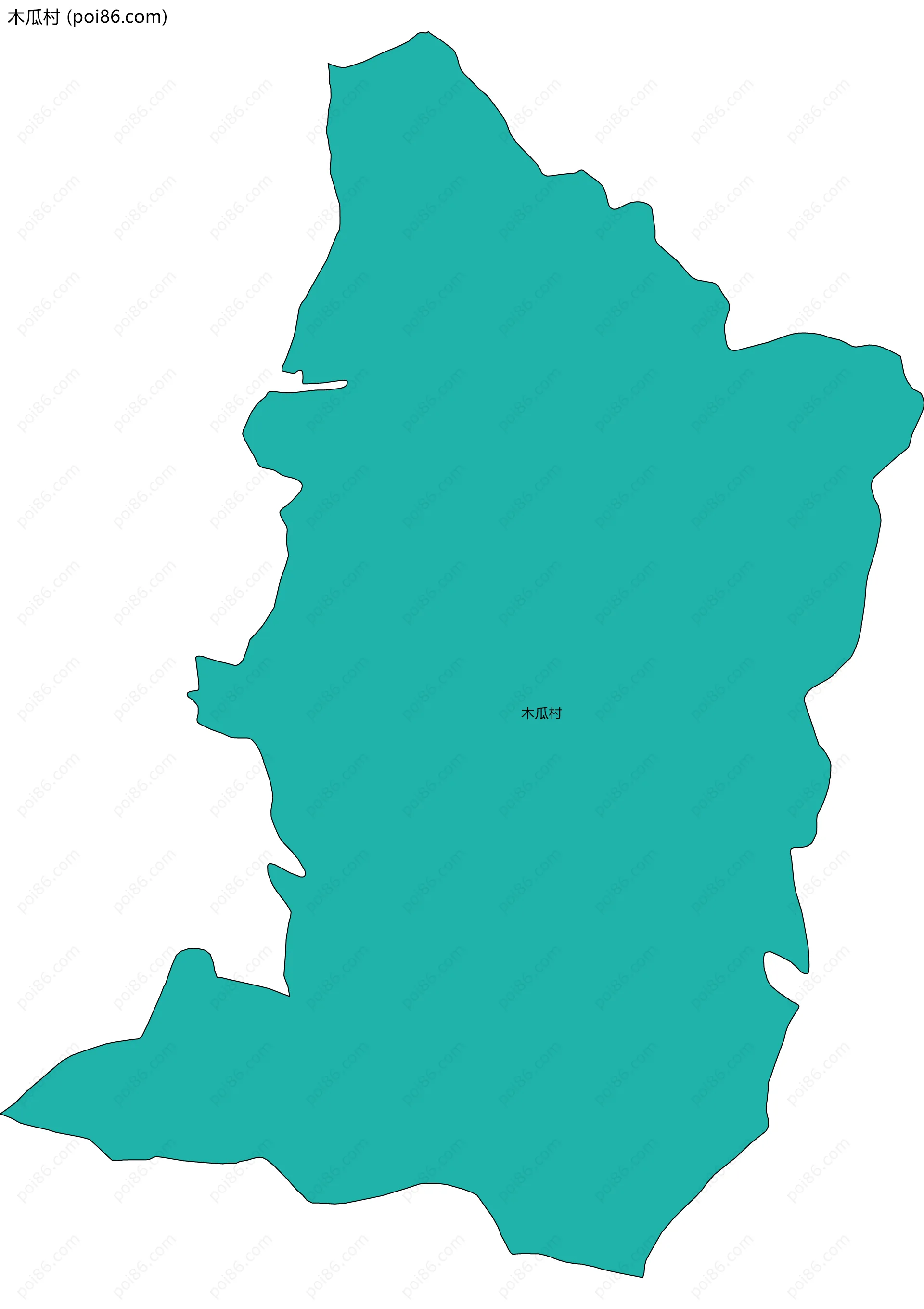 木瓜村边界地图