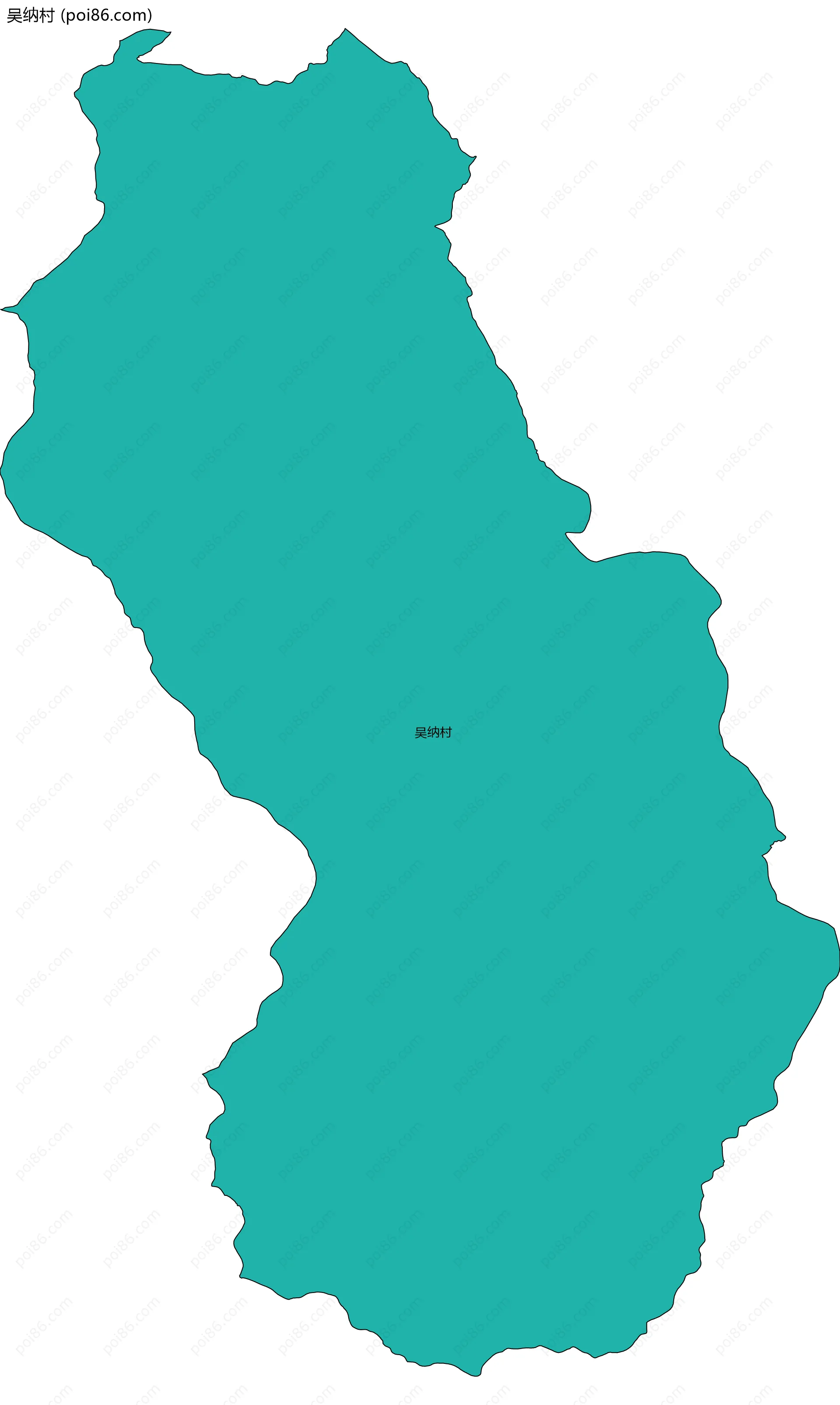 吴纳村边界地图