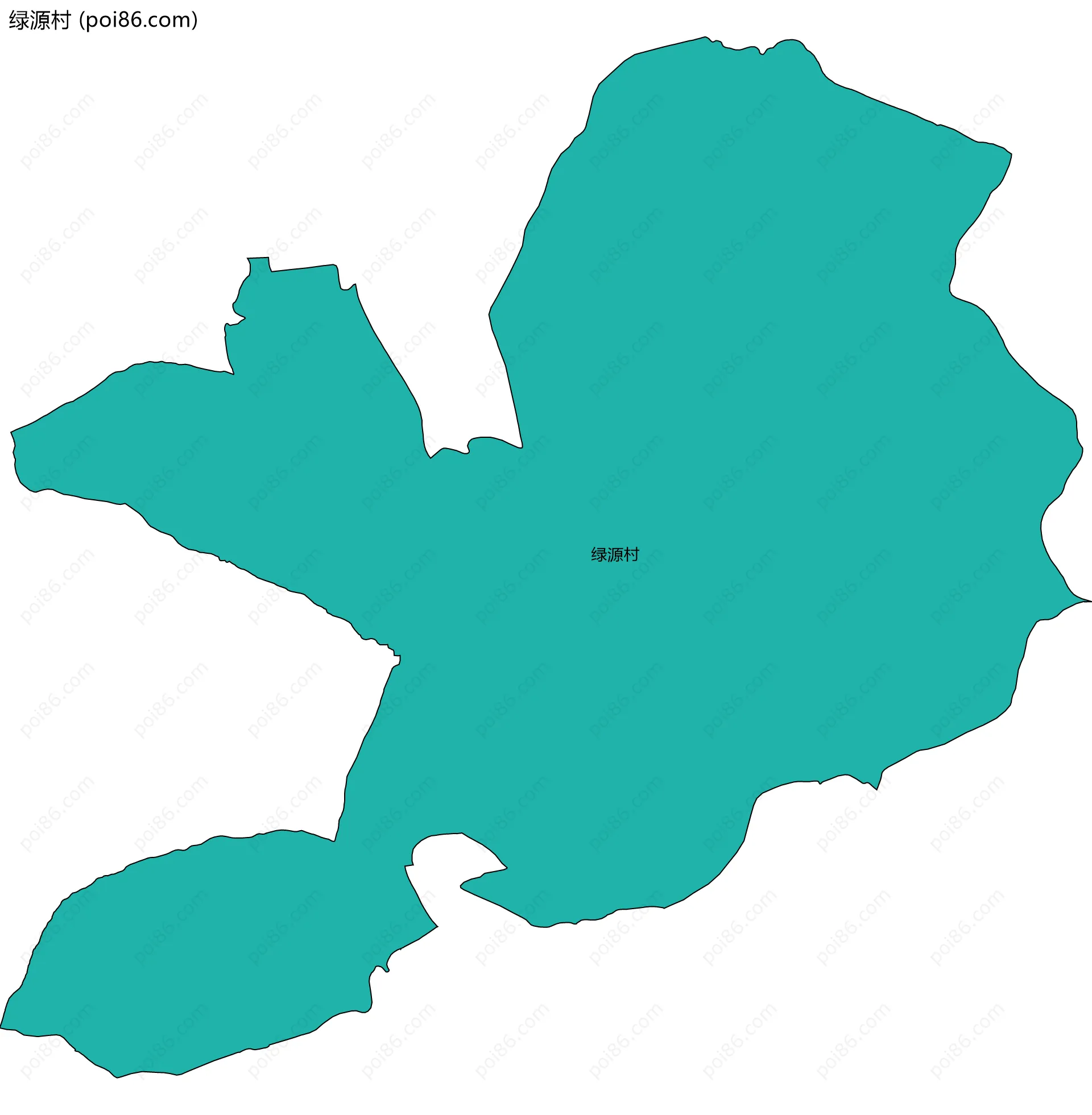 绿源村边界地图