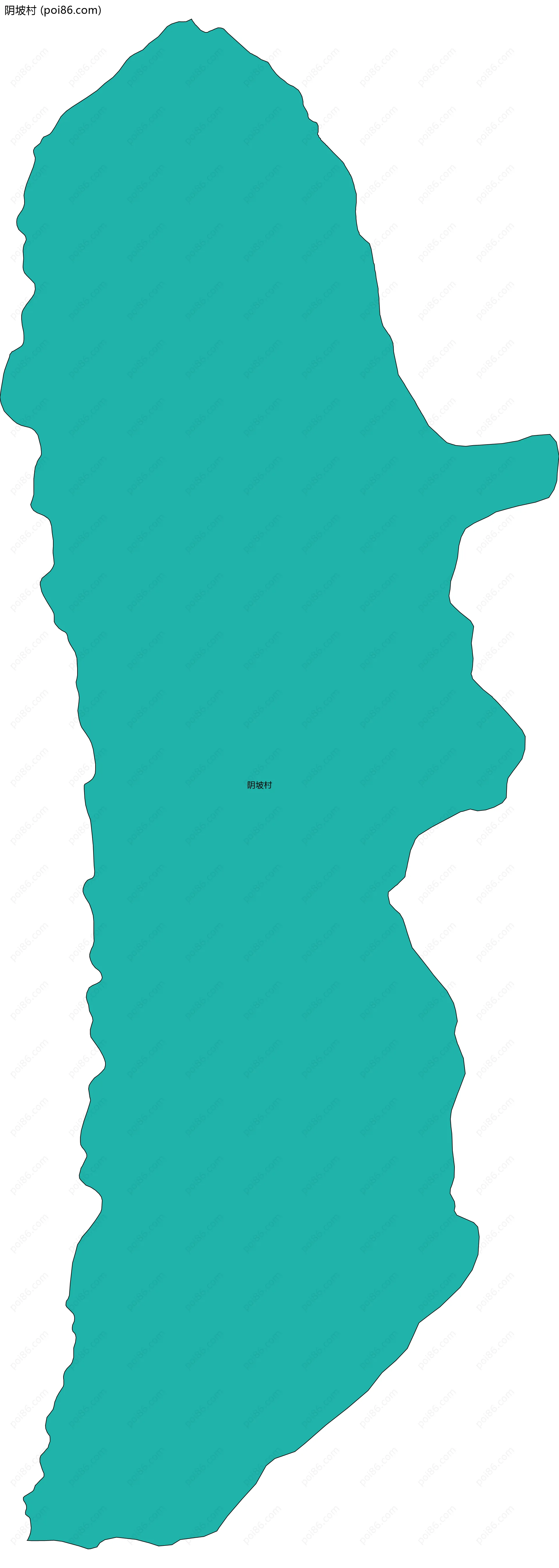 阴坡村边界地图