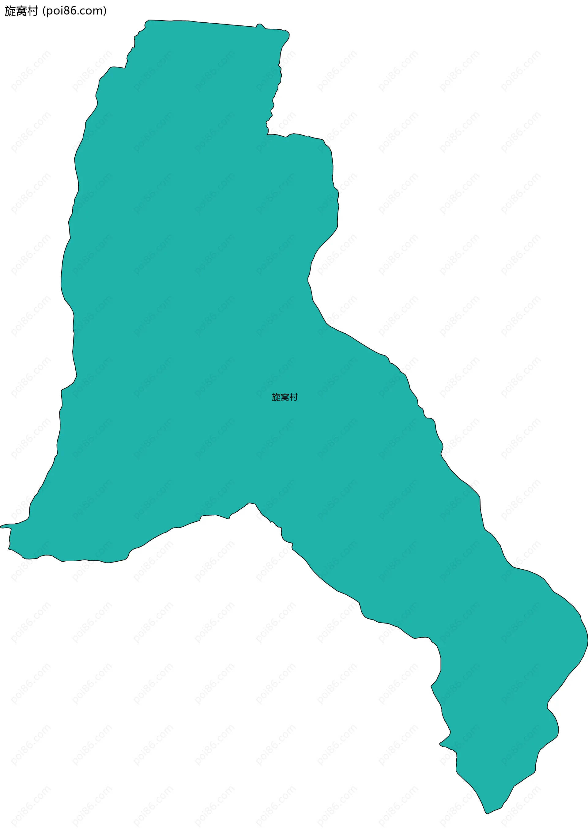 旋窝村边界地图