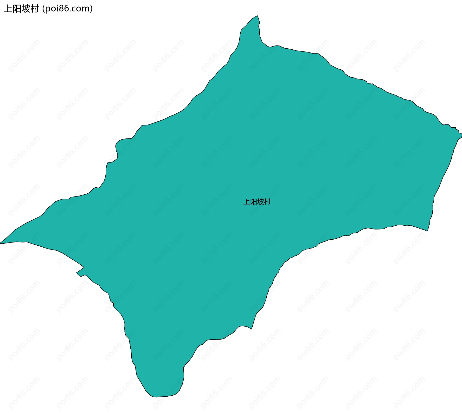 上阳坡村边界地图