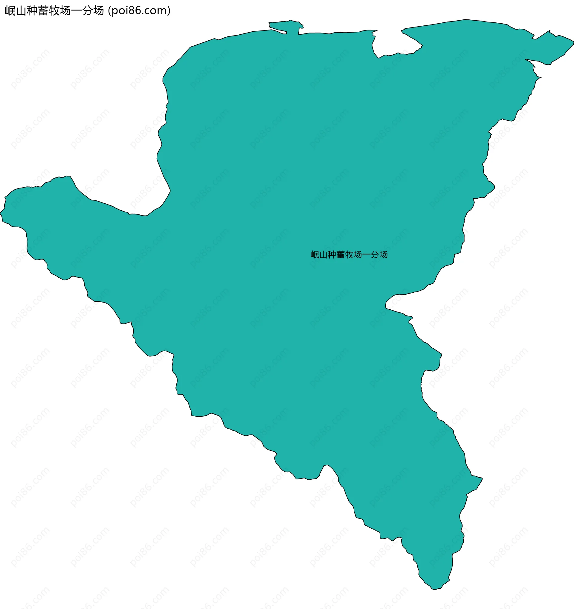 岷山种蓄牧场一分场边界地图