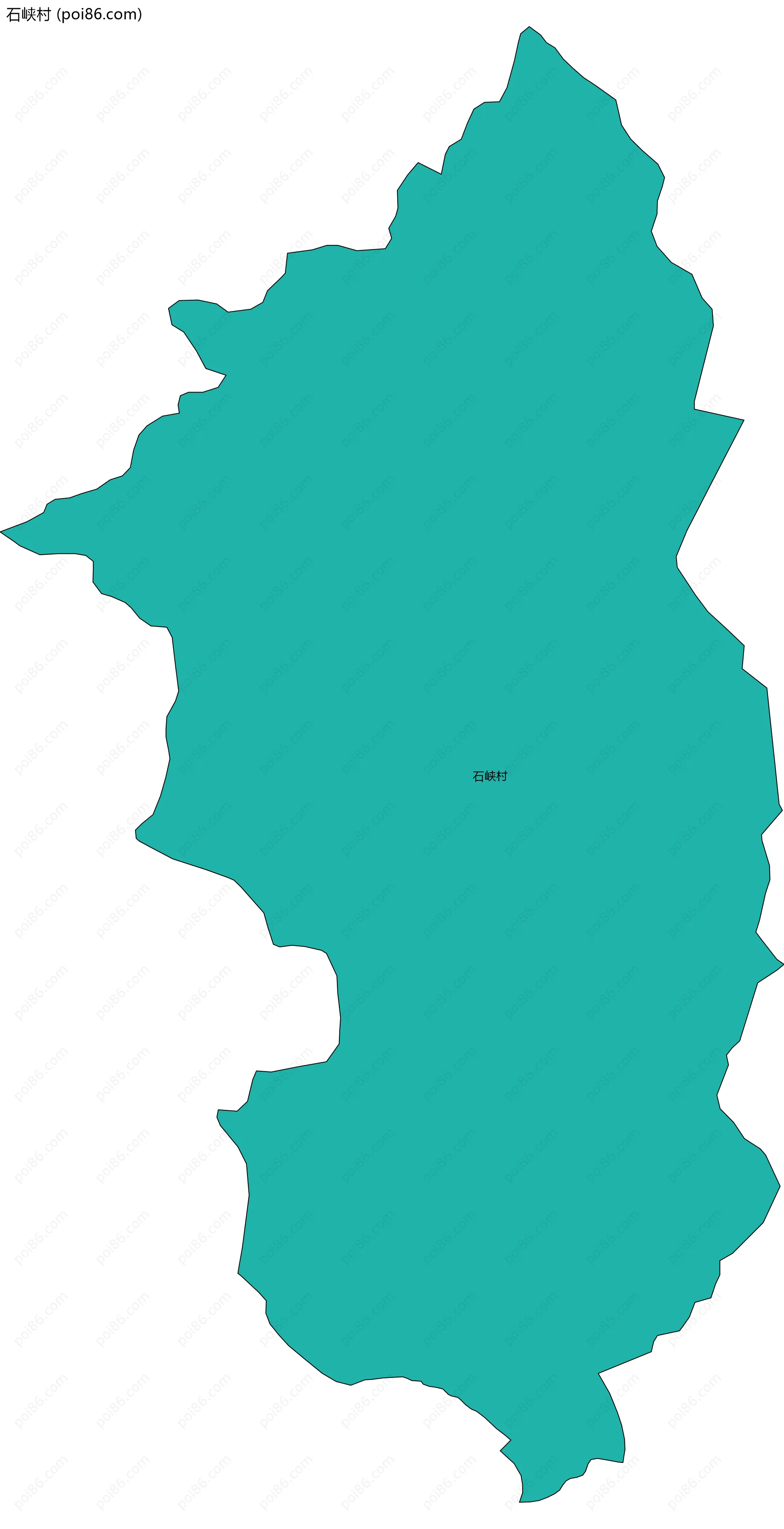 石峡村边界地图