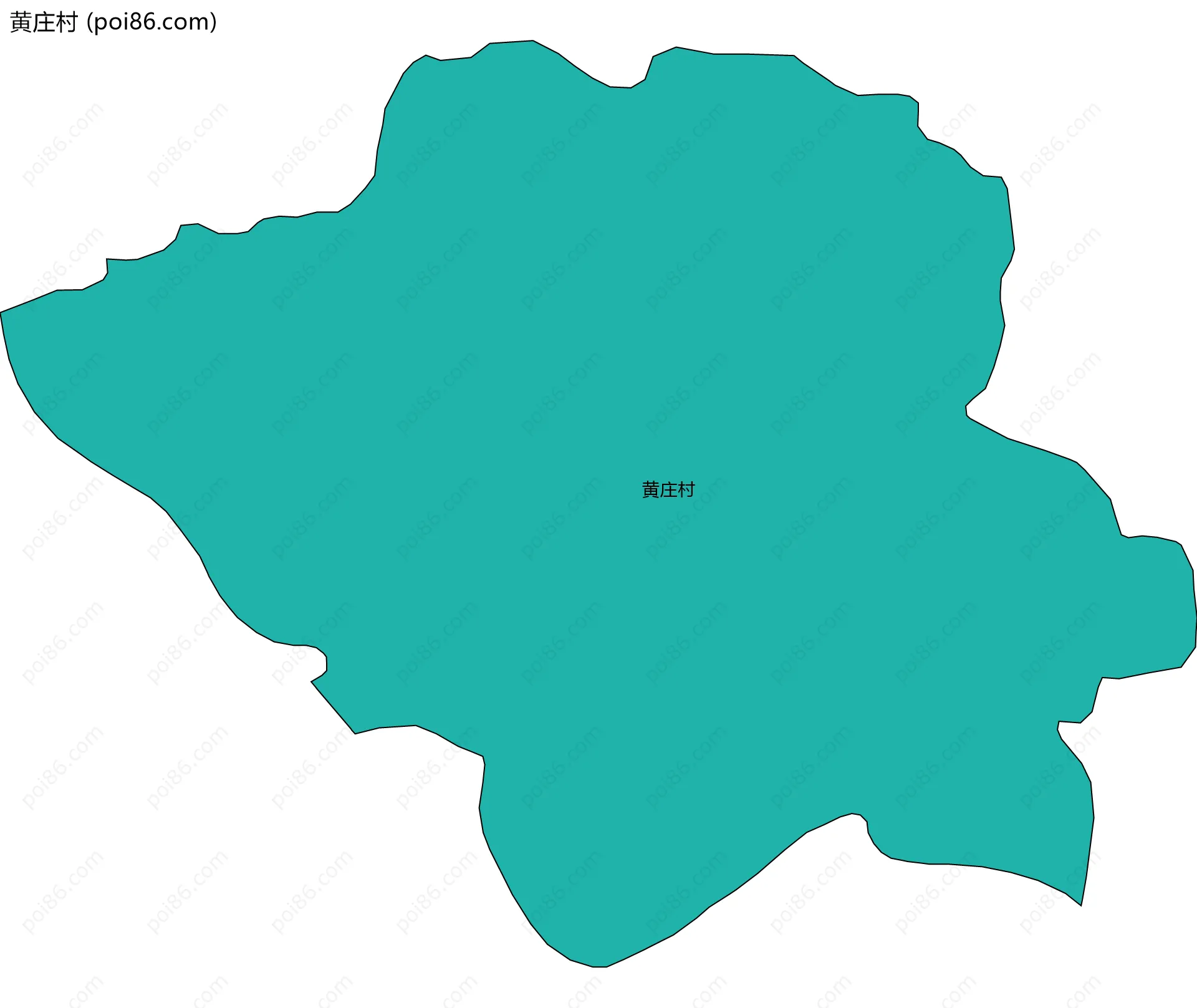 黄庄村边界地图