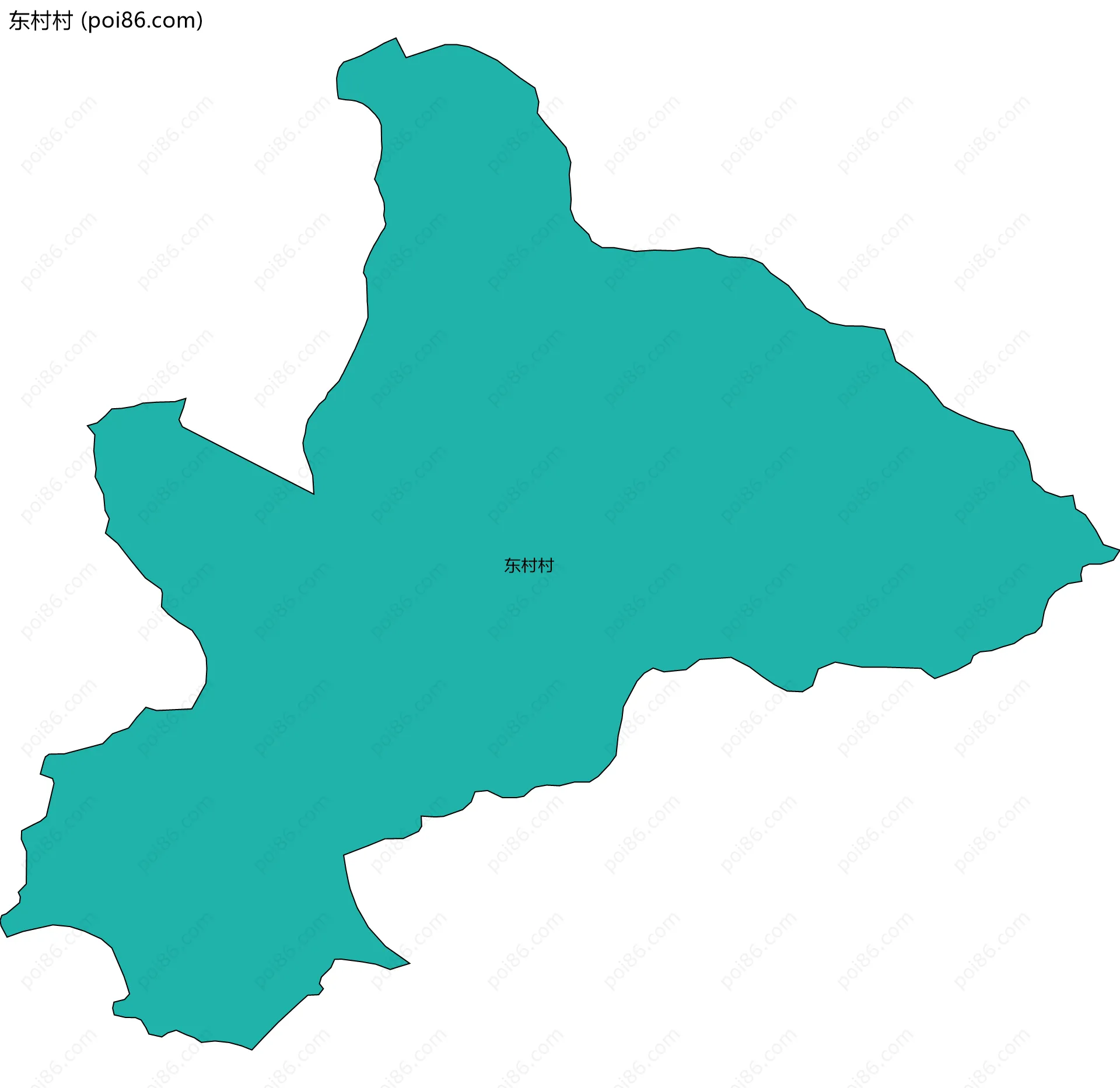东村村边界地图