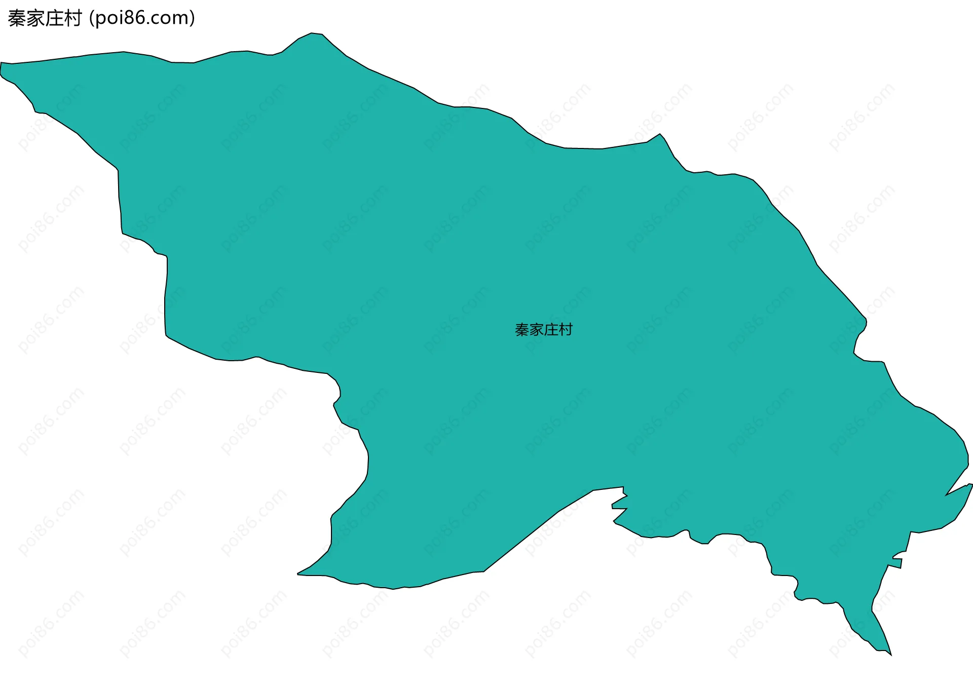 秦家庄村边界地图