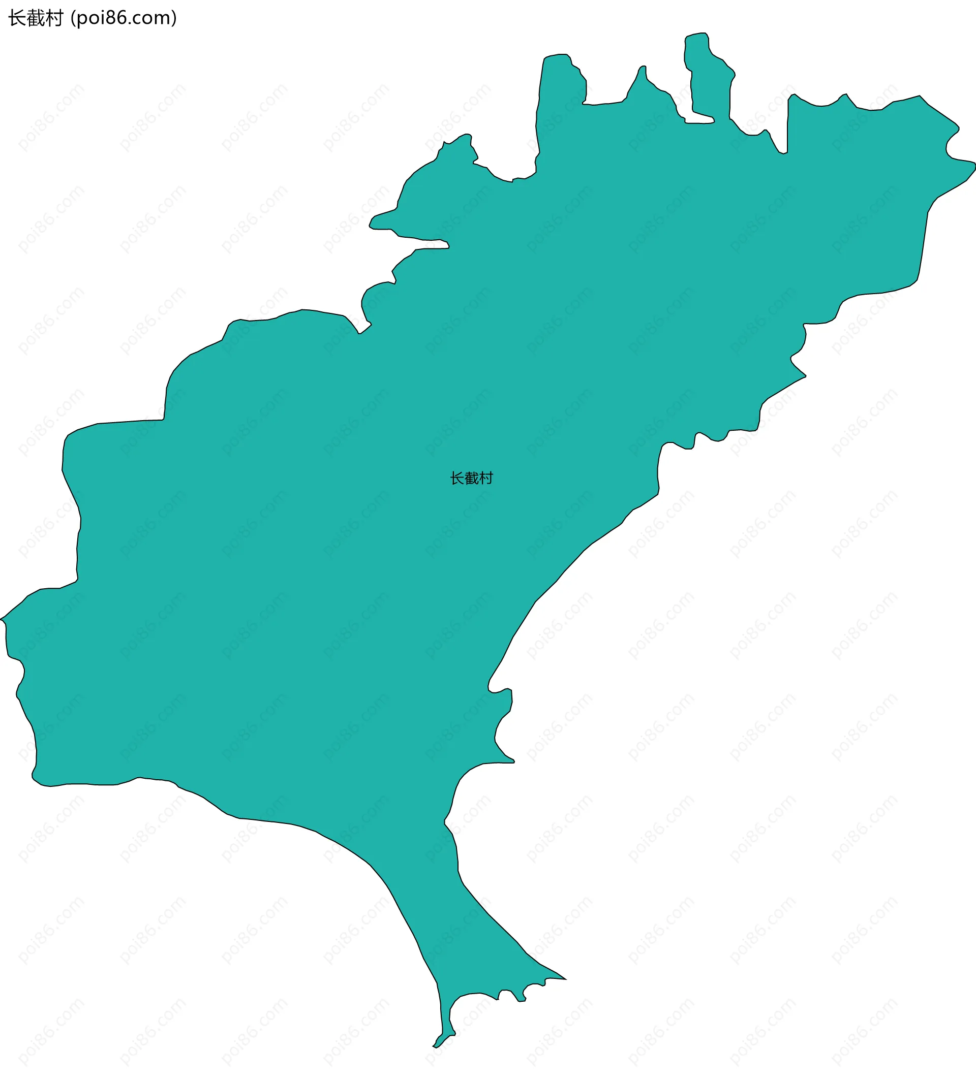 长截村边界地图