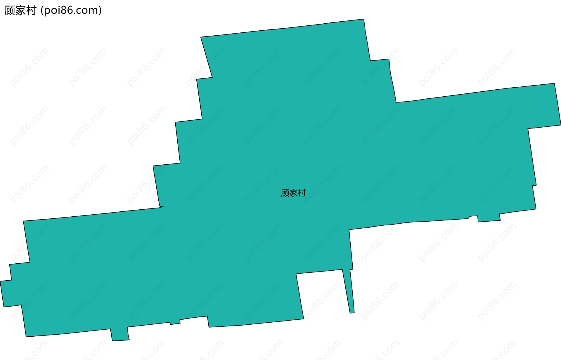 顾家村边界地图