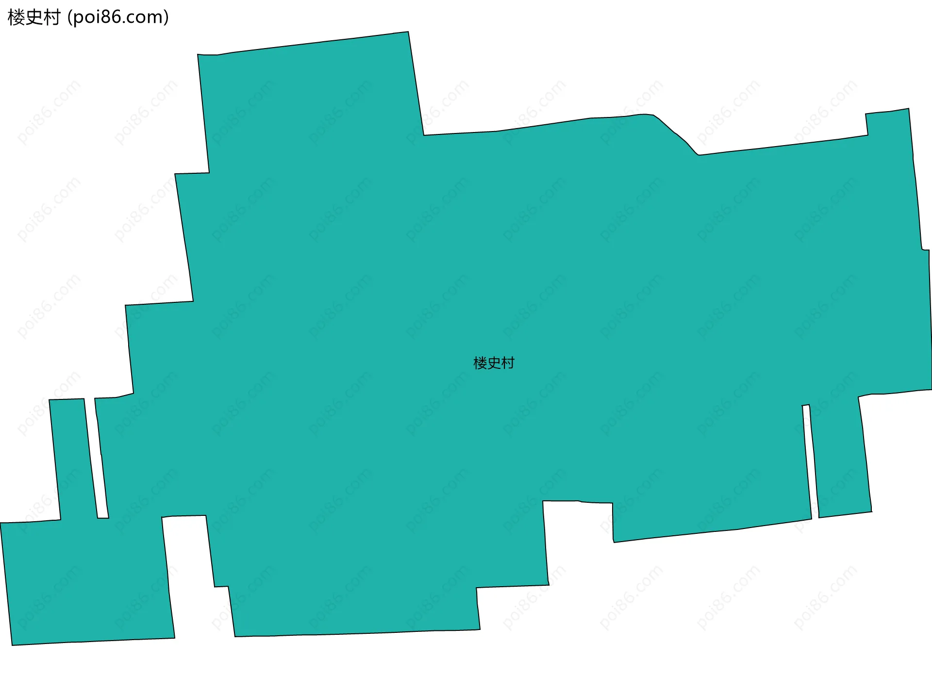 楼史村边界地图