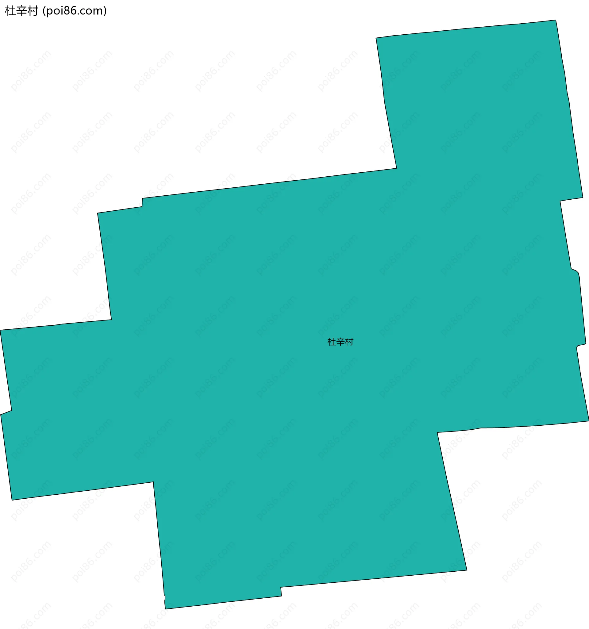 杜辛村边界地图