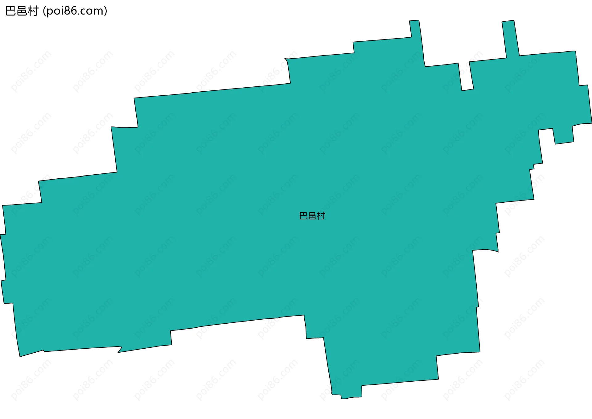 巴邑村边界地图