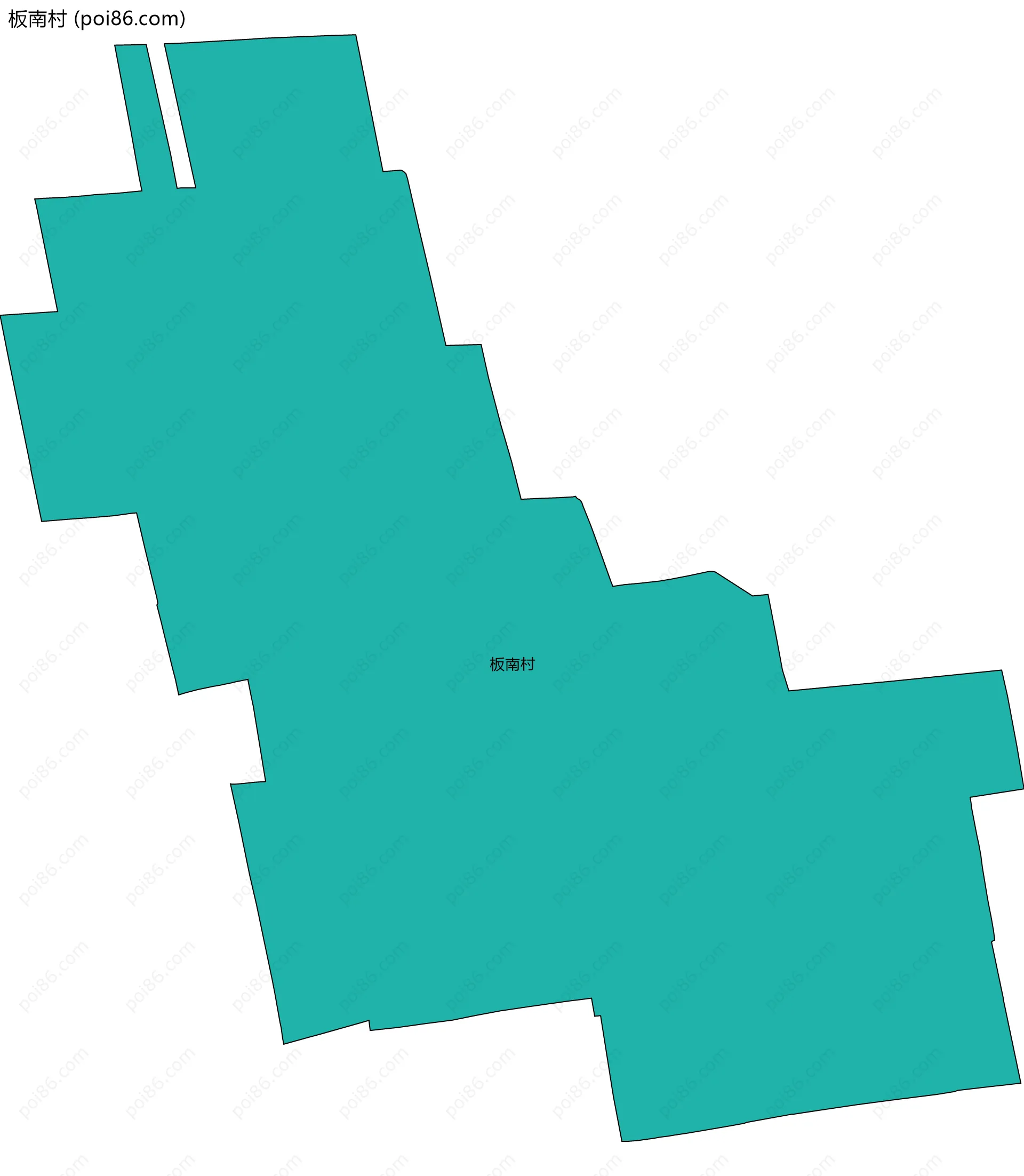 板南村边界地图