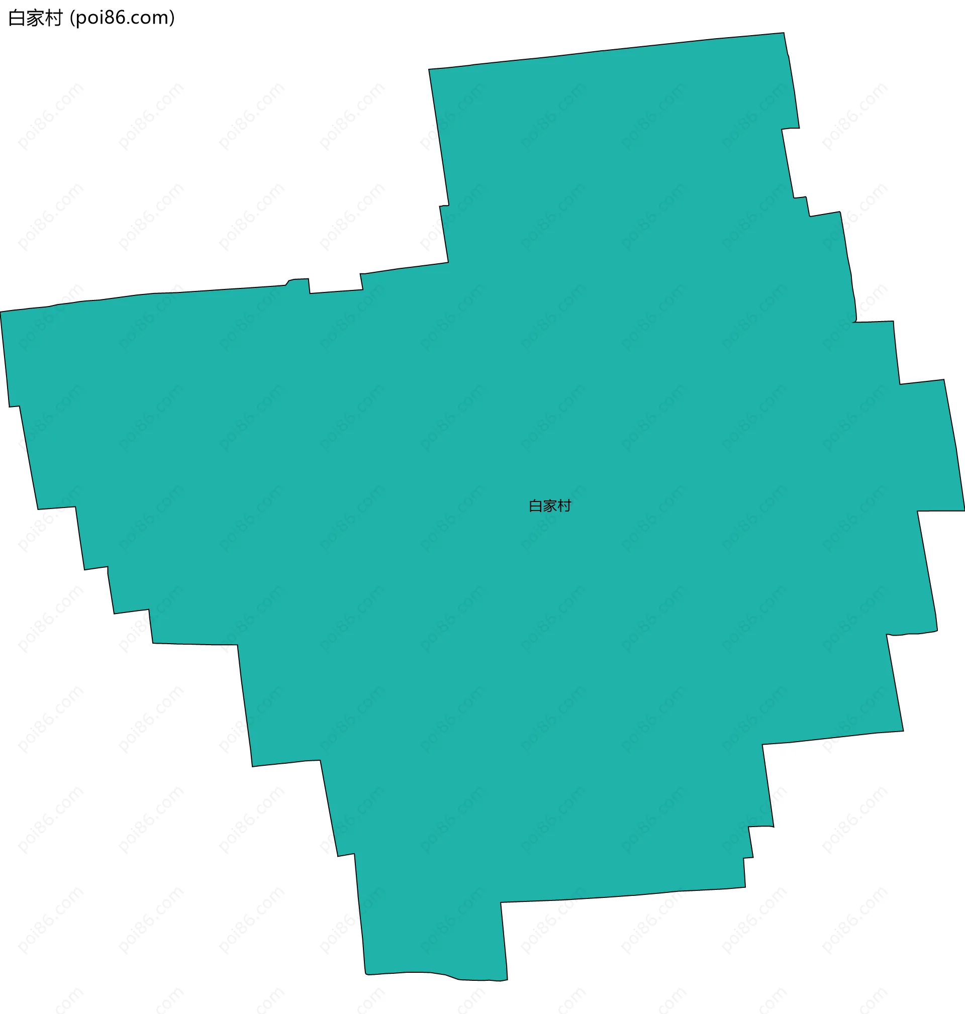 白家村边界地图