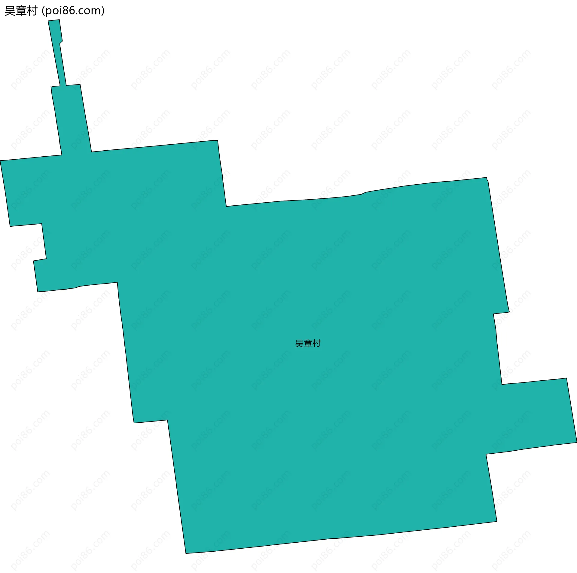 吴章村边界地图