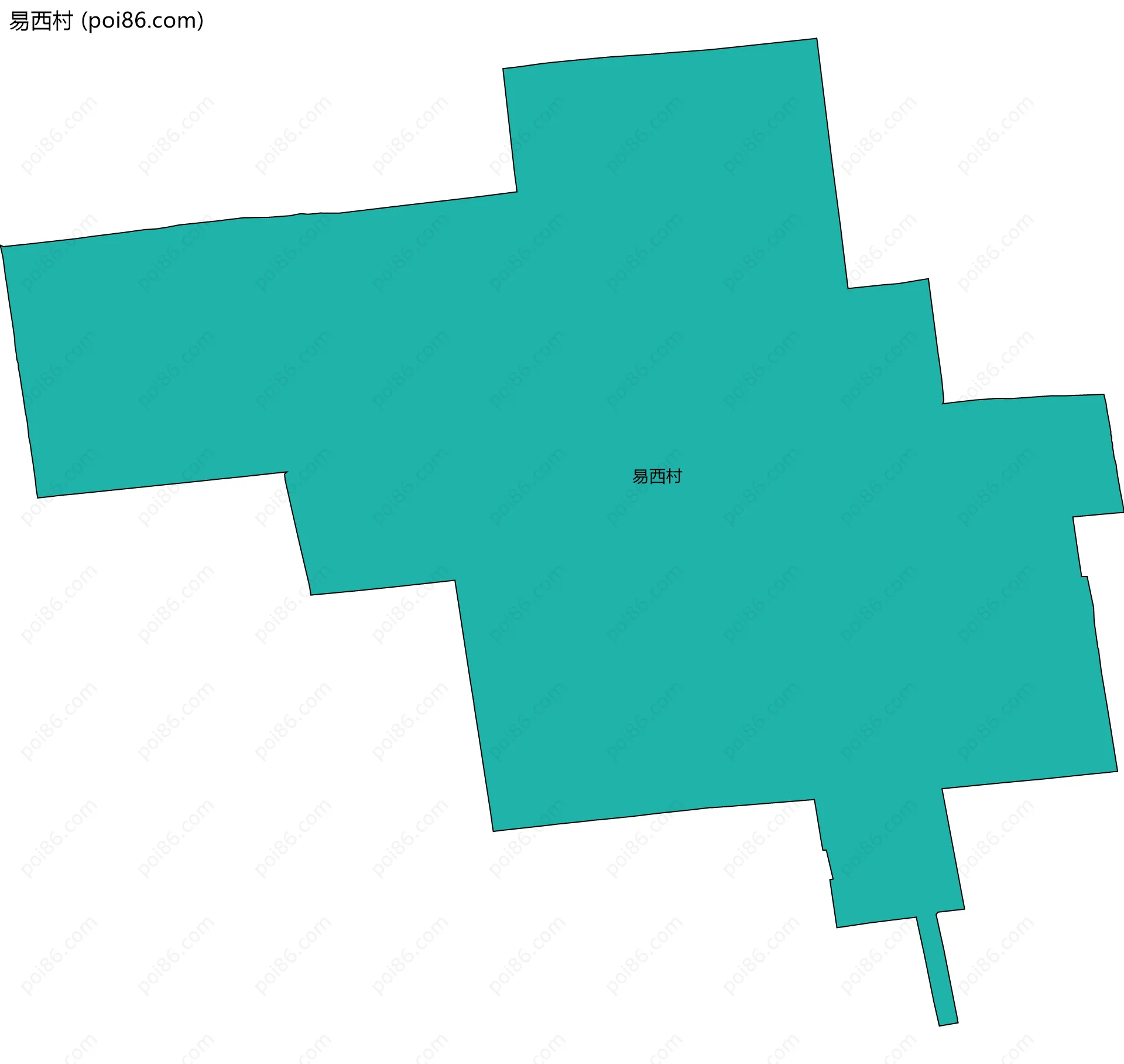 易西村边界地图
