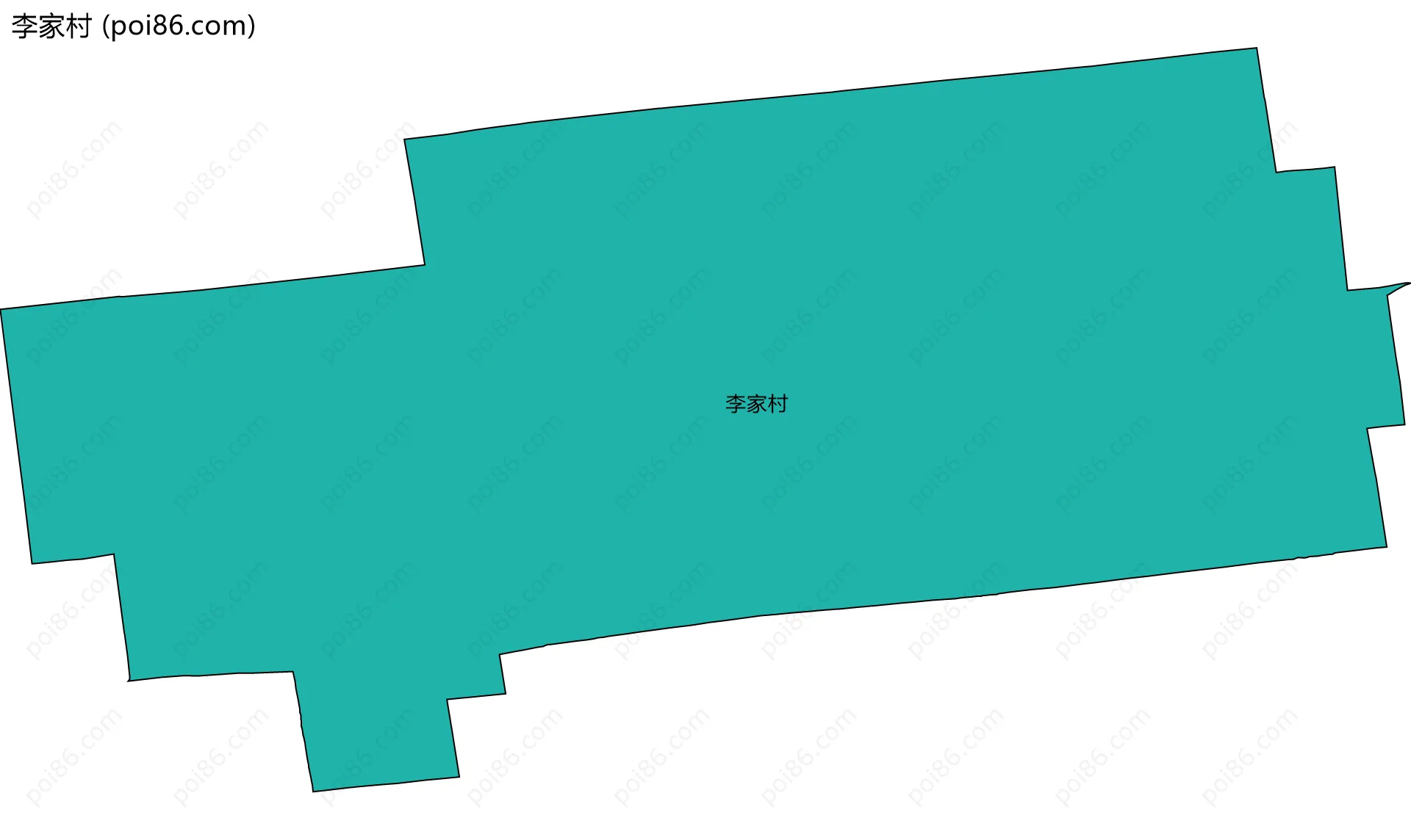 李家村边界地图