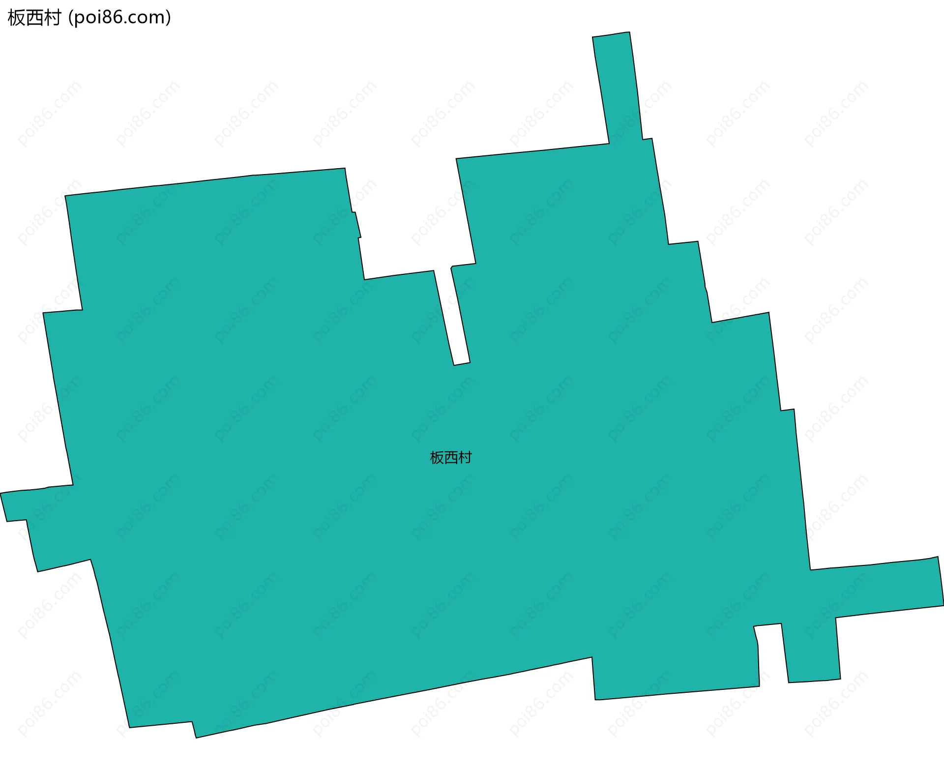 板西村边界地图