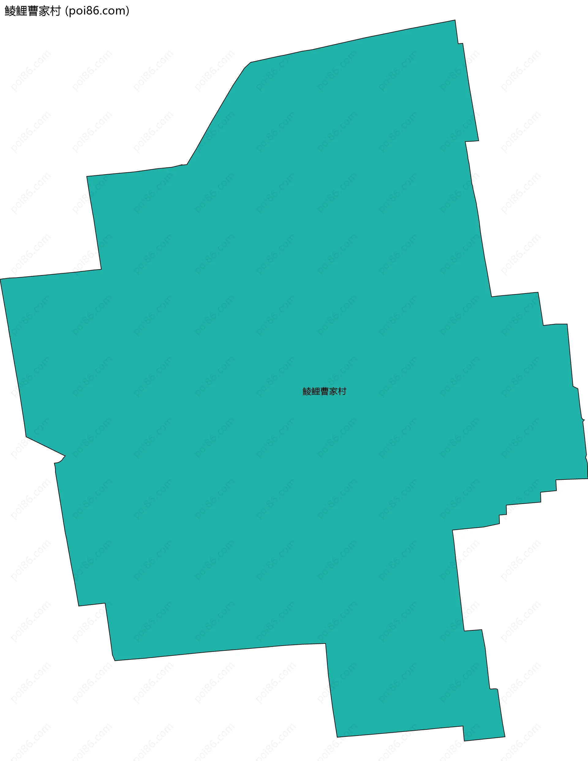 鲮鲤曹家村边界地图