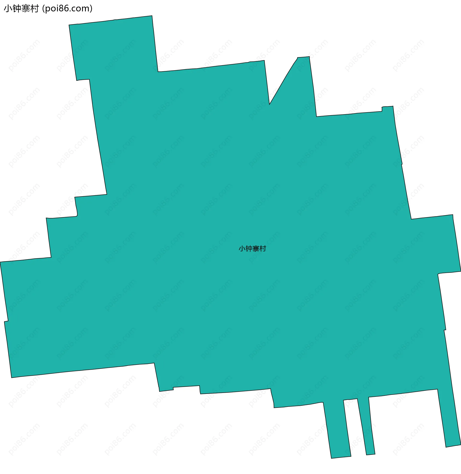 小钟寨村边界地图