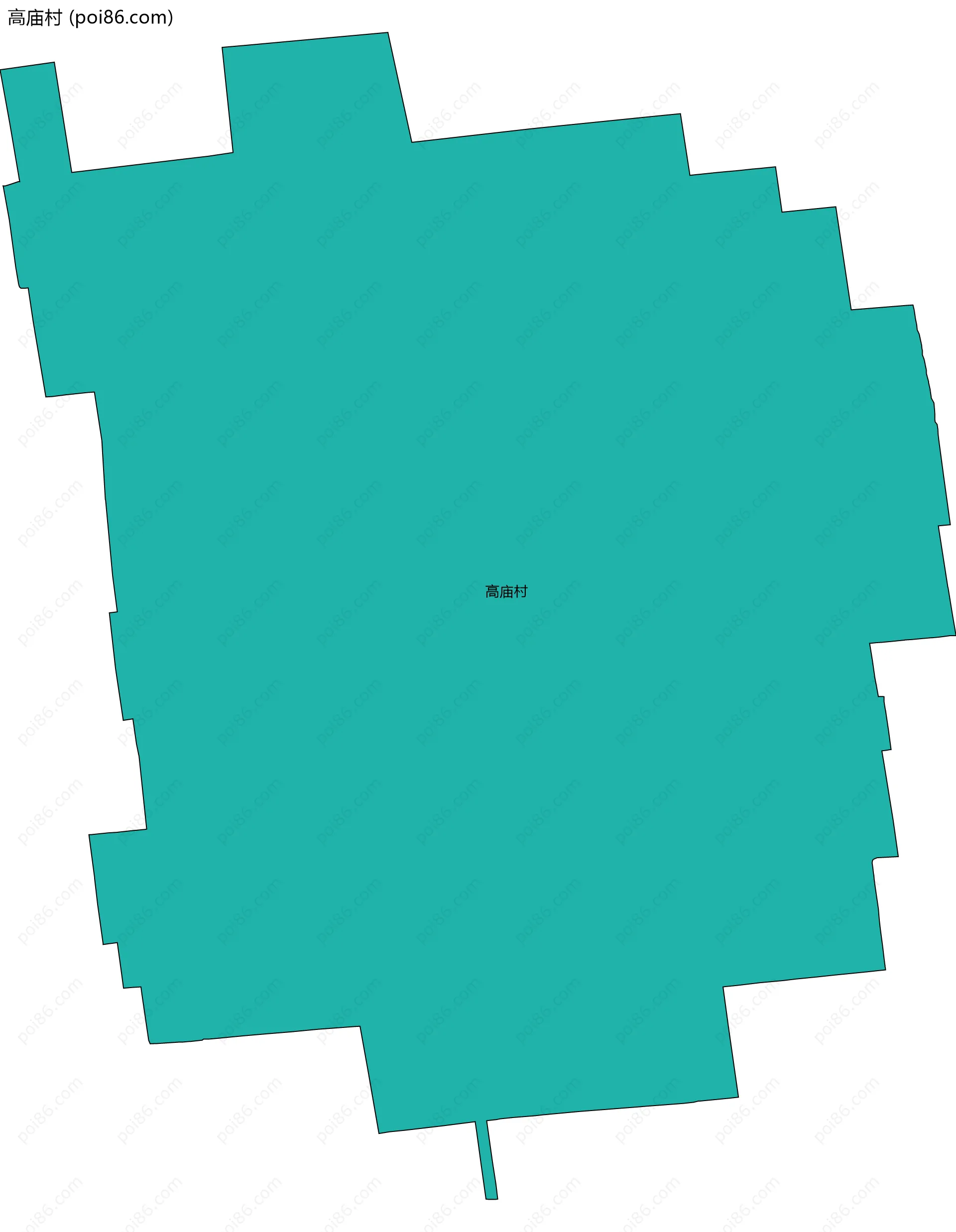 高庙村边界地图