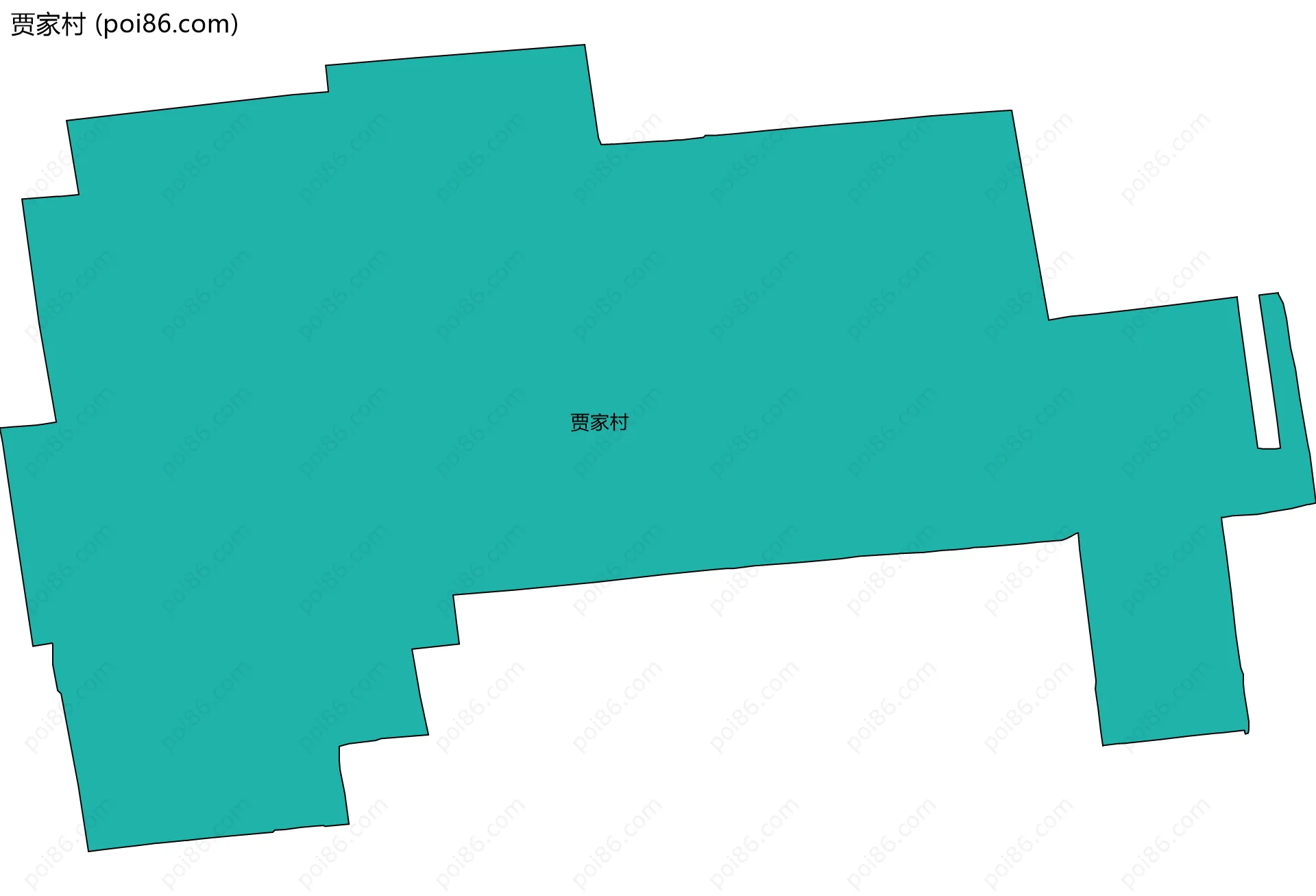 贾家村边界地图