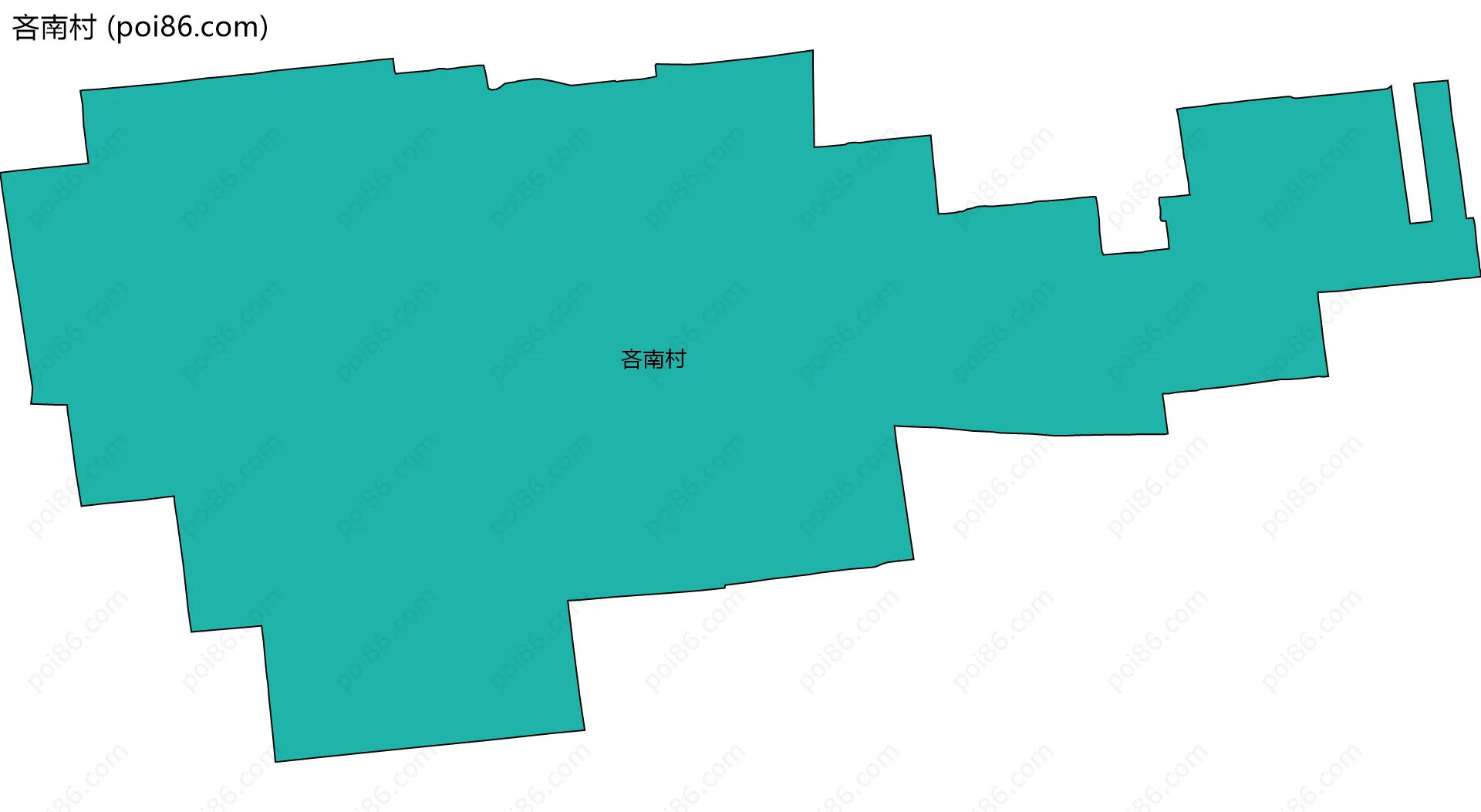 吝南村边界地图