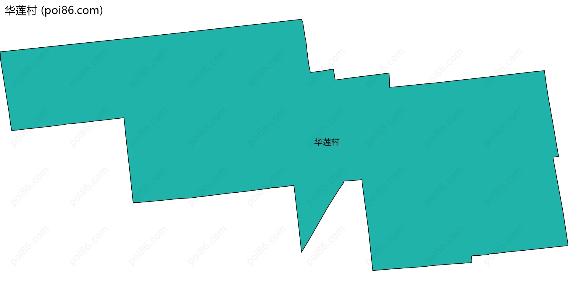 华莲村边界地图