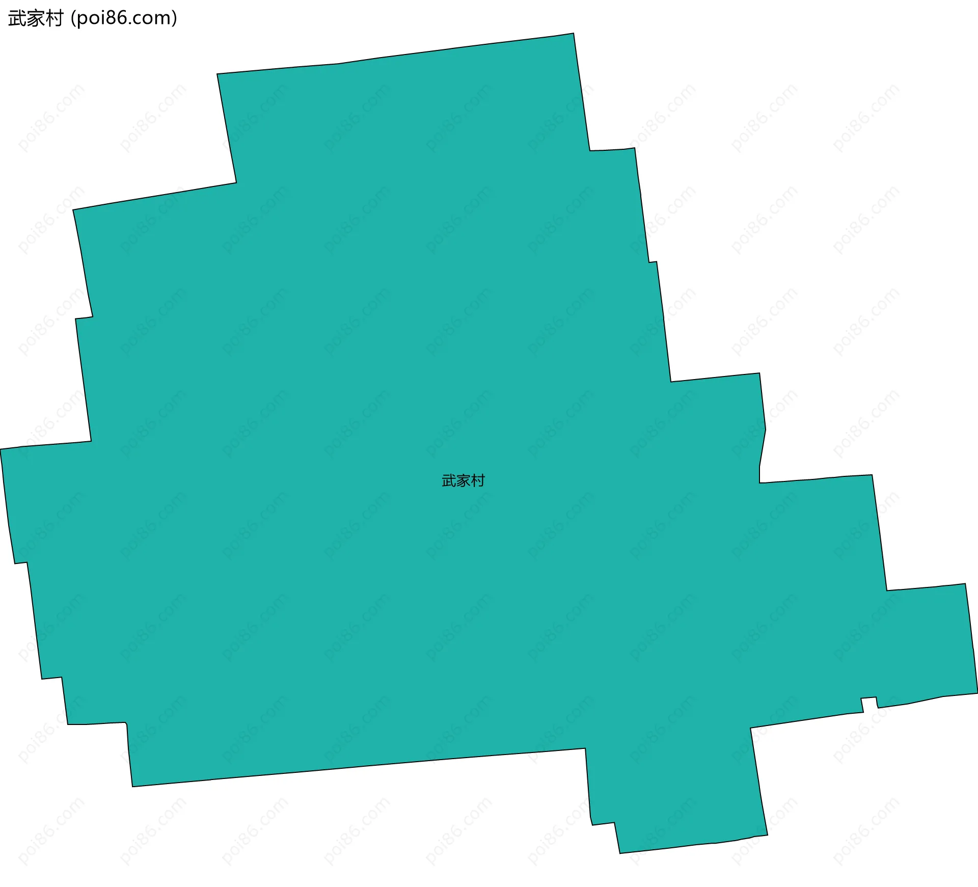 武家村边界地图