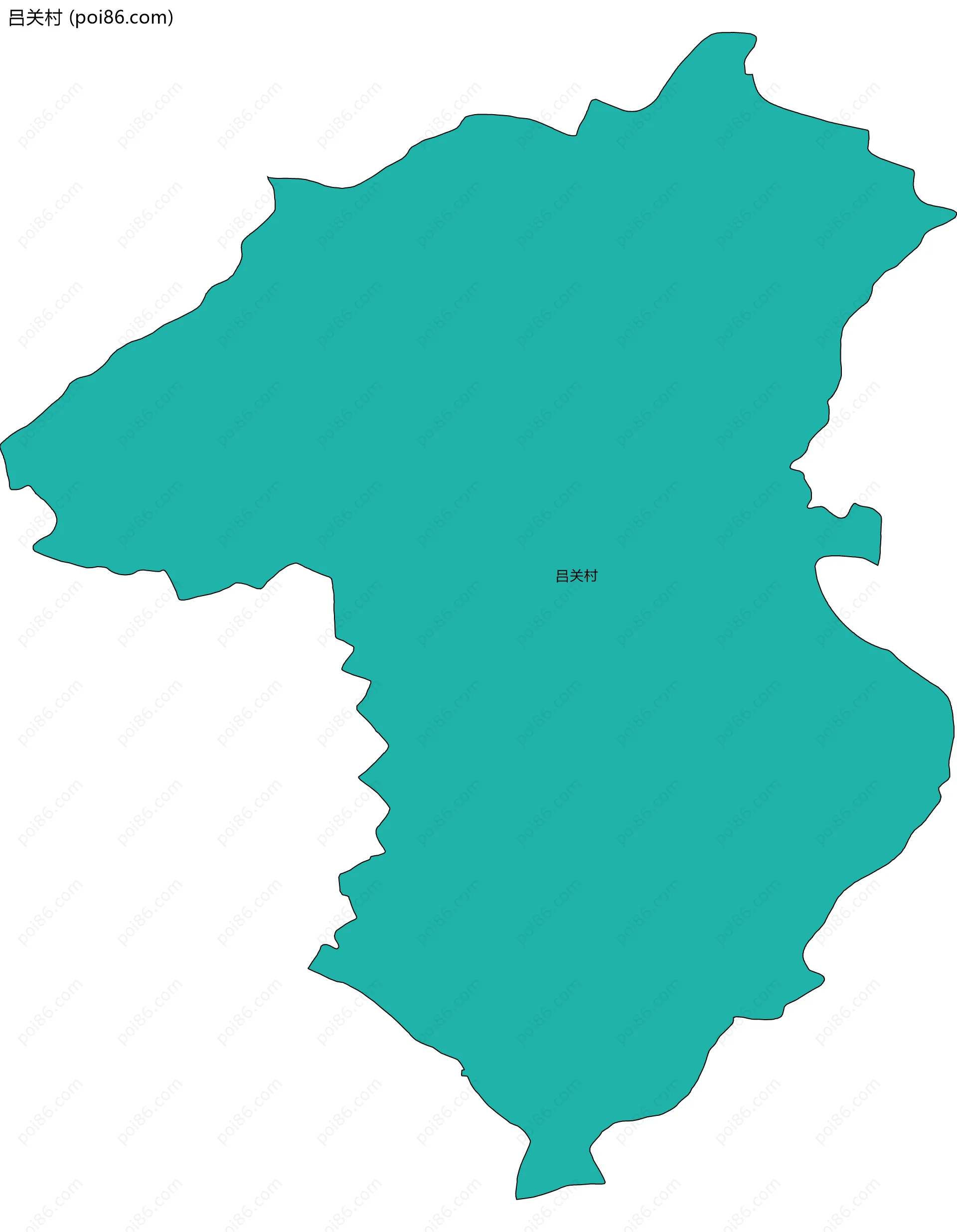 吕关村边界地图