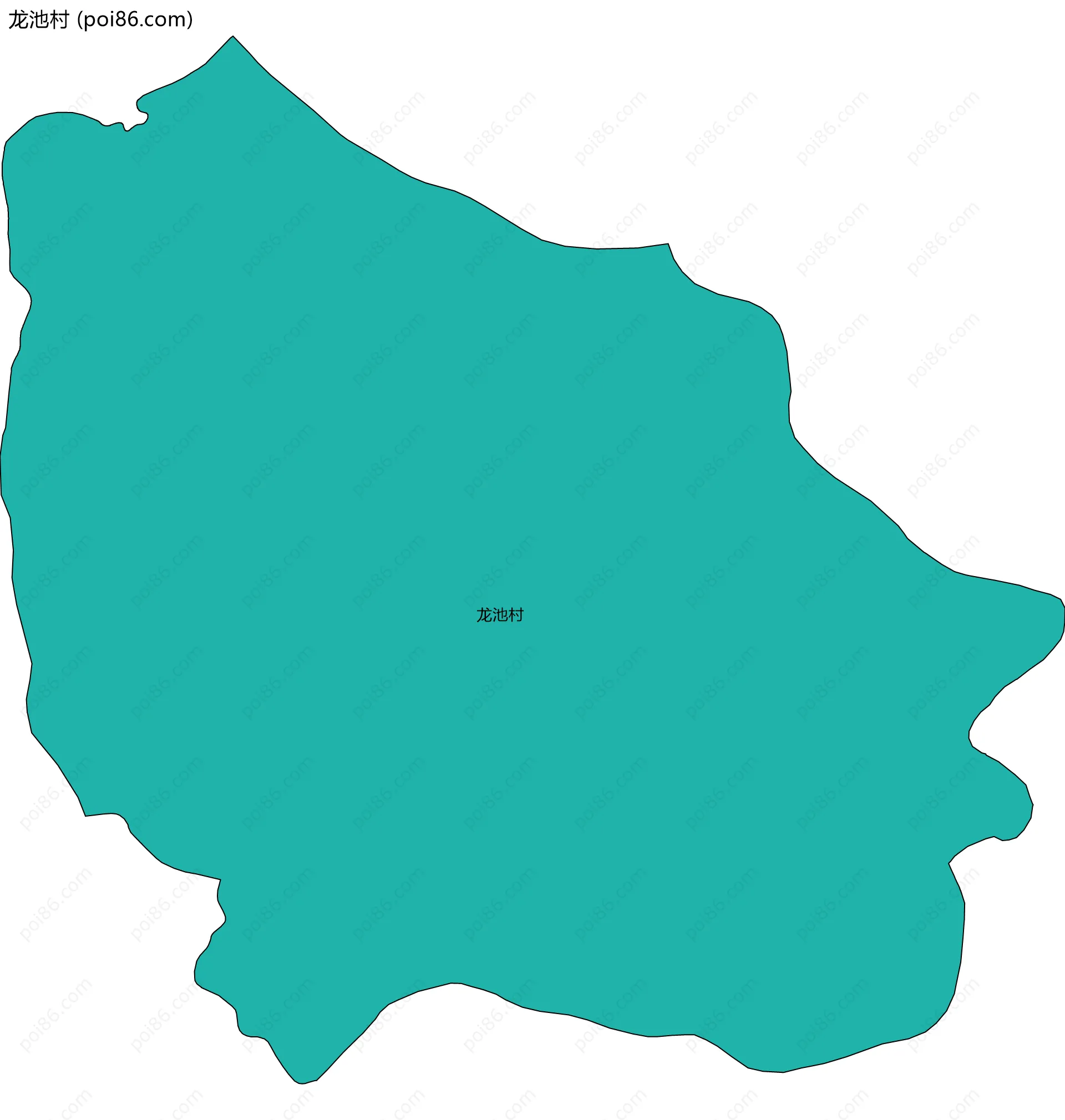 龙池村边界地图